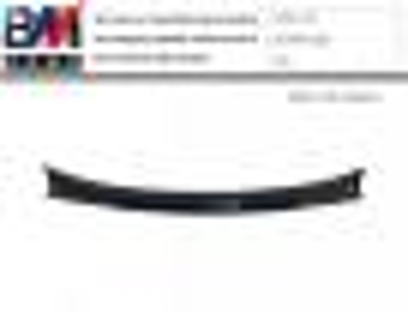 WINDSHIELD TRIM COWL PANEL BM0201550 for 宝马 BMW