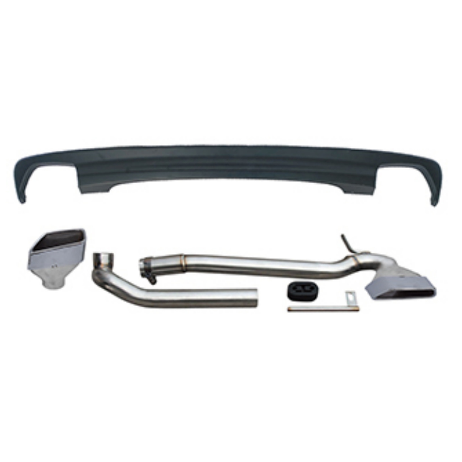 G30 530 Look Rear Diffuser With Square Exhaust Rips/For F10 Normal MTP-F10-047 for BMW