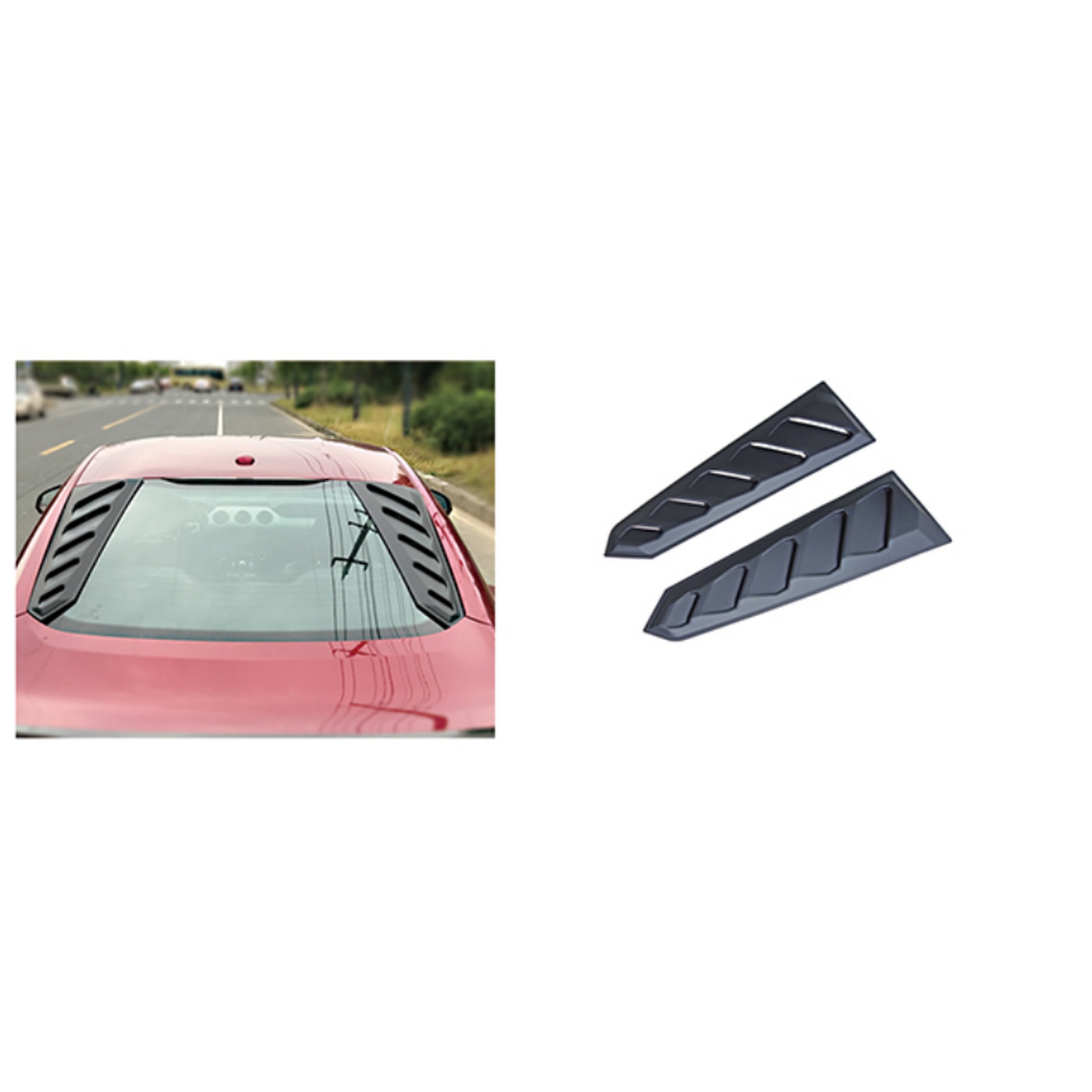 Can-Style Rear Window Louver MTP-MUST-031 for FORD