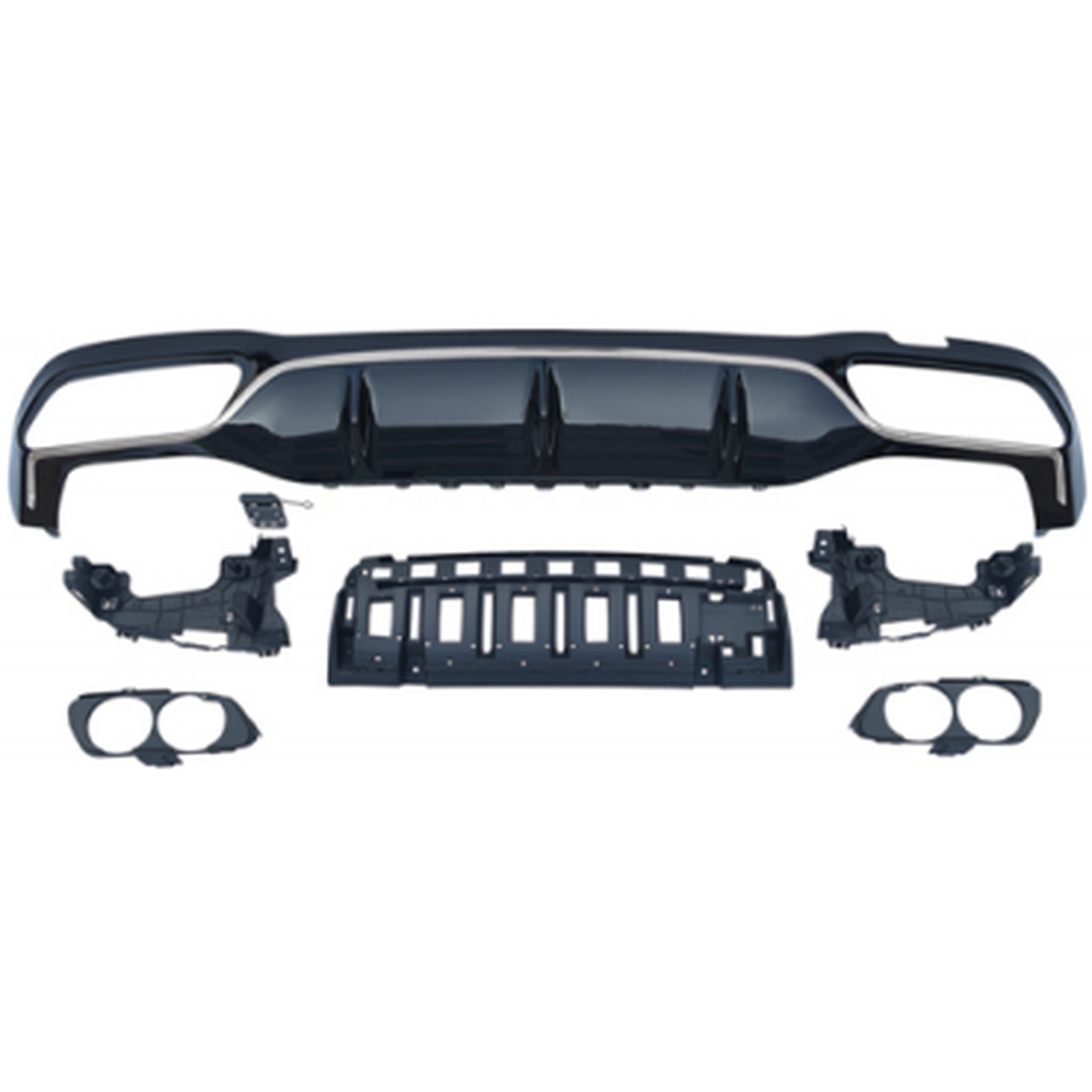 E53 Rear Diffuser/For AMG Sedan/Silver/ MTP-W213-023 for BENZ