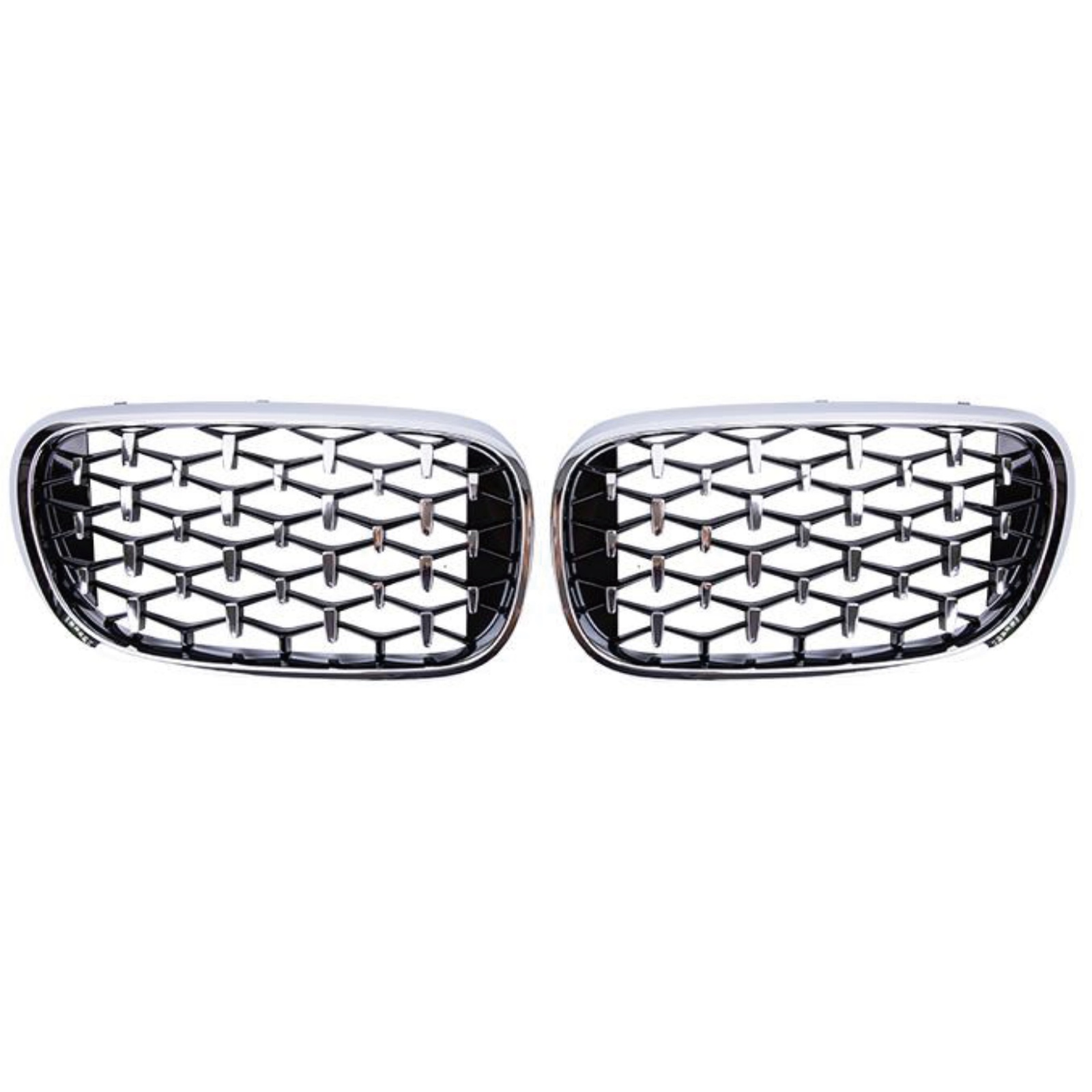 Chrome frame with chrome point Grille MTP-BMG-209 for BMW