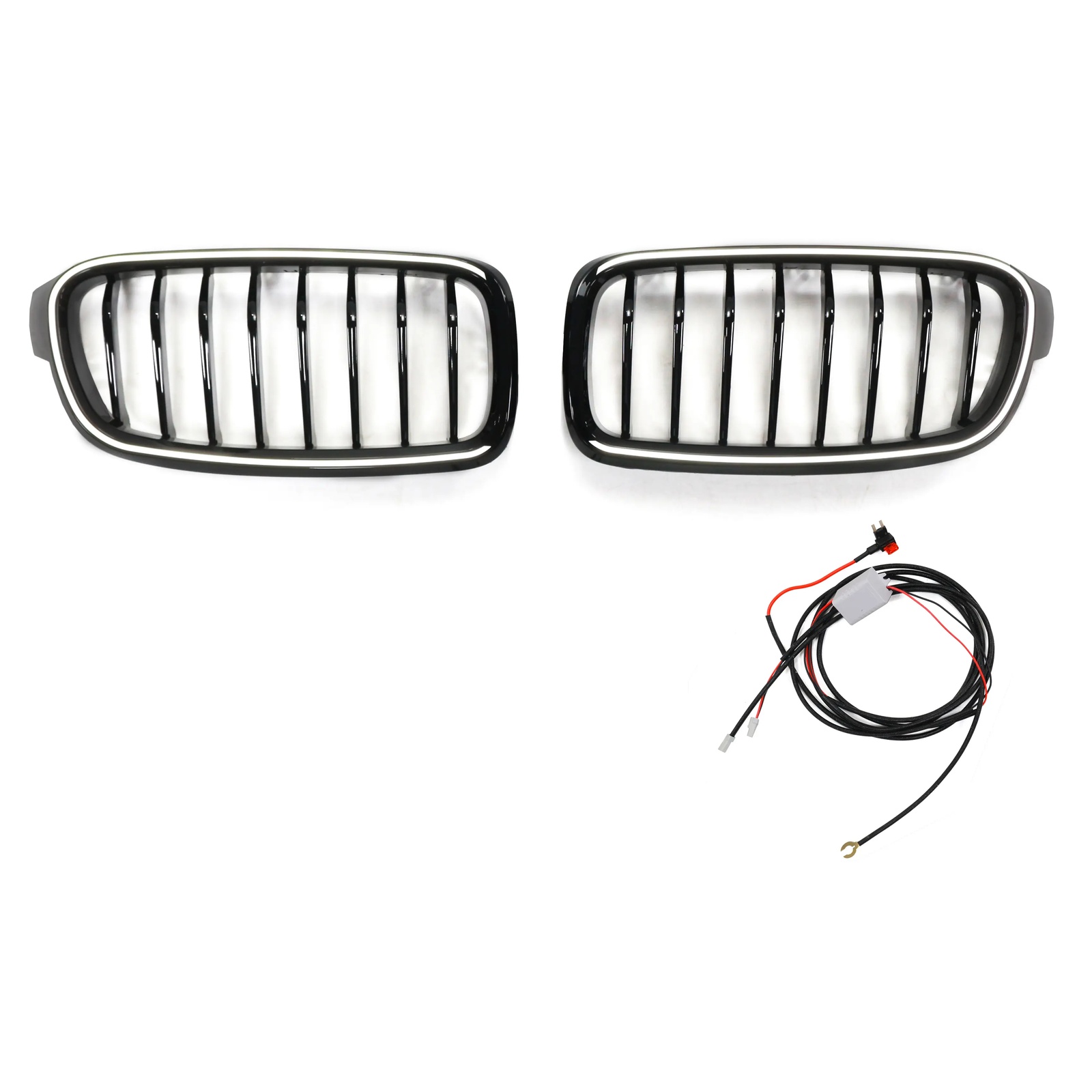 LED Gloss black grille MTP-BMG-077 for BMW