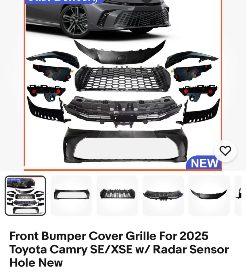 Front Bumper Assy TY3691660WS for 丰田 Toyota