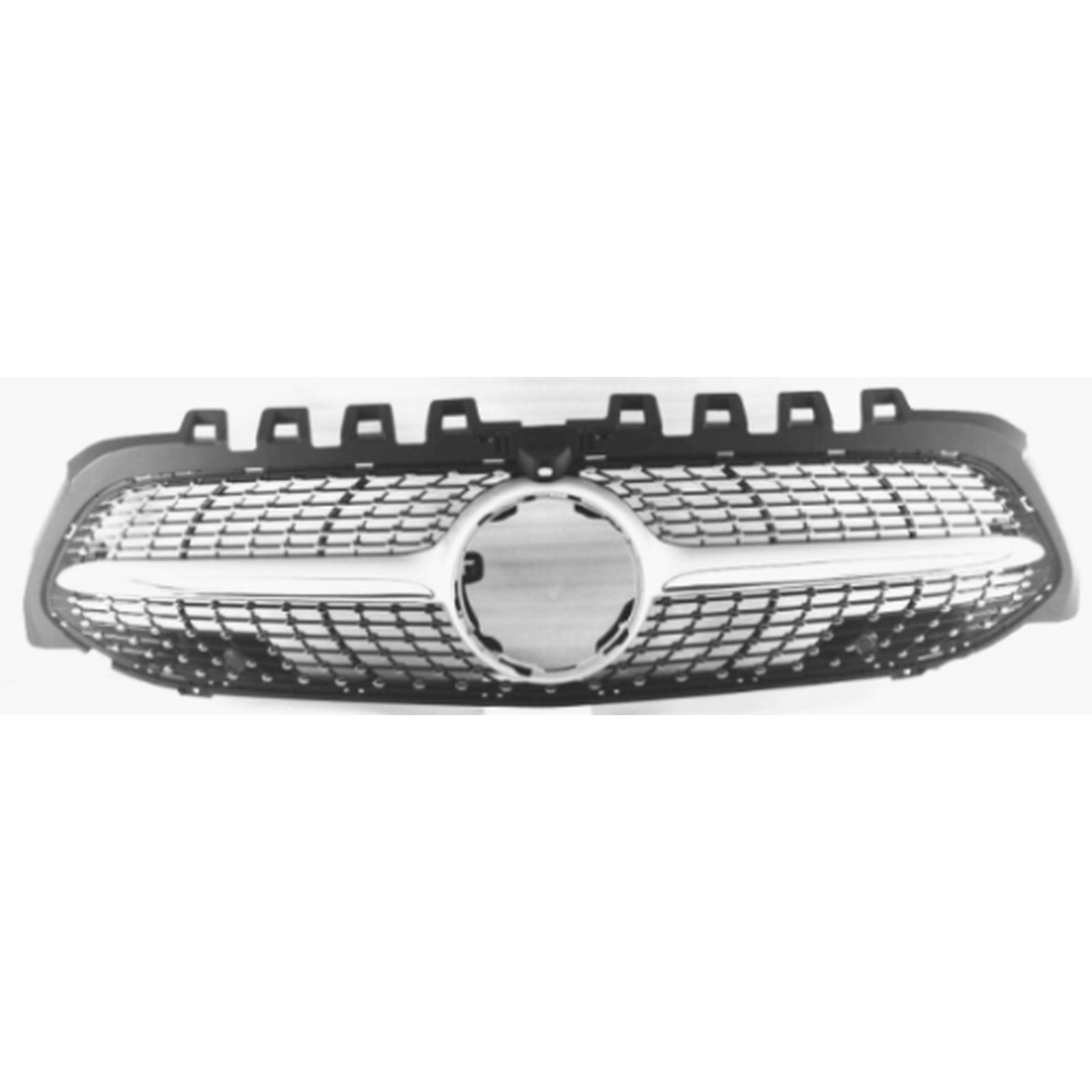 Diamond Grille Silver  With CAMERA MTP-BZG-011 for BENZ