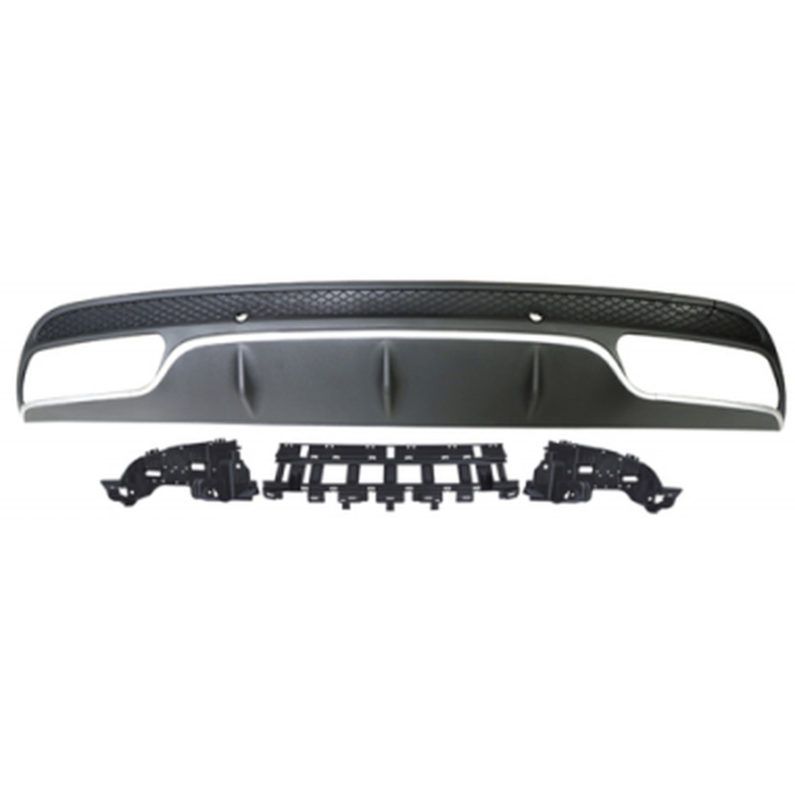 W205 C63 Rear Diffuser/For AMG Sedan/Silver/ MTP-W205-015 for BENZ