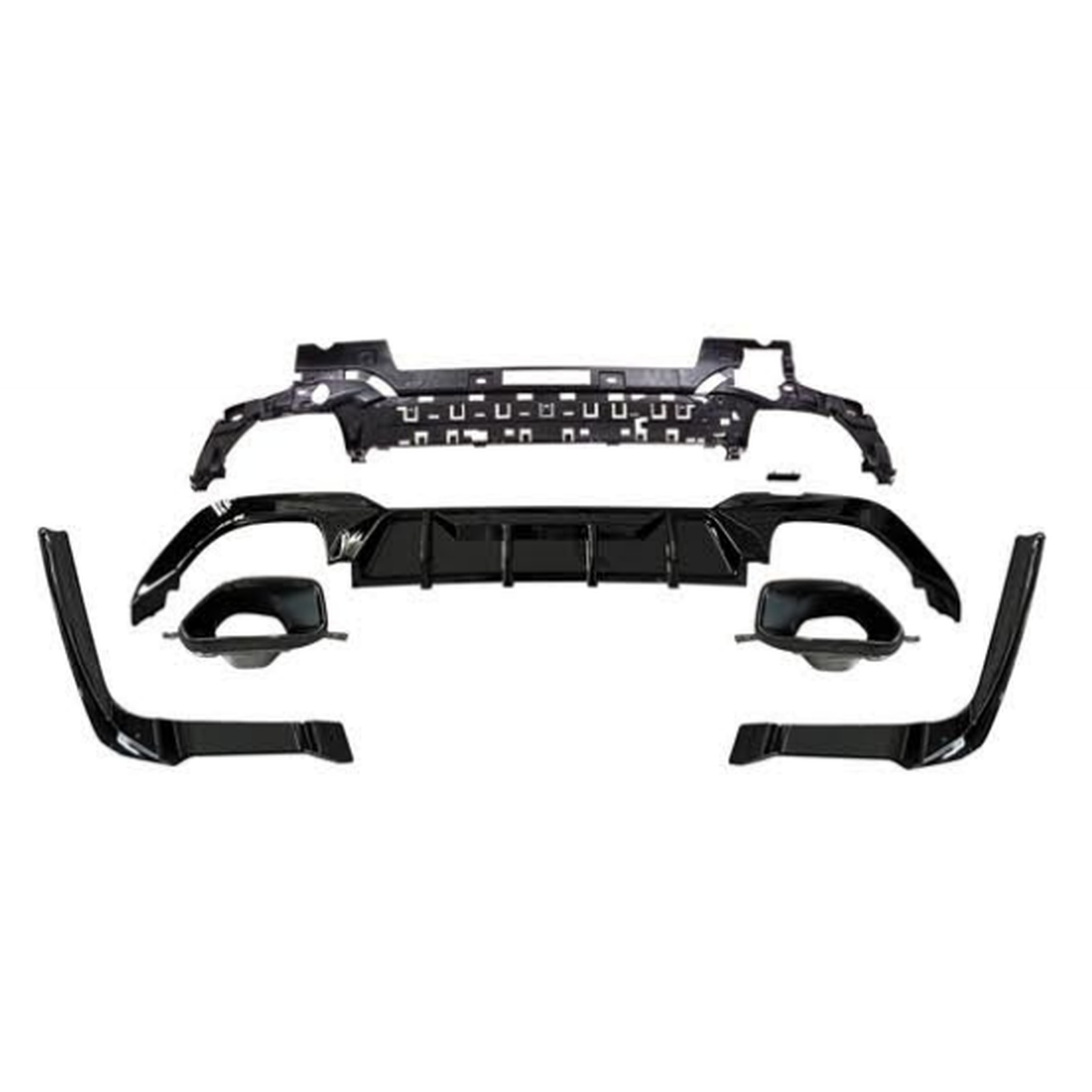 MSET Rear Diffuser With 340 Tips For M-Tech MTP-G20-017 for BMW