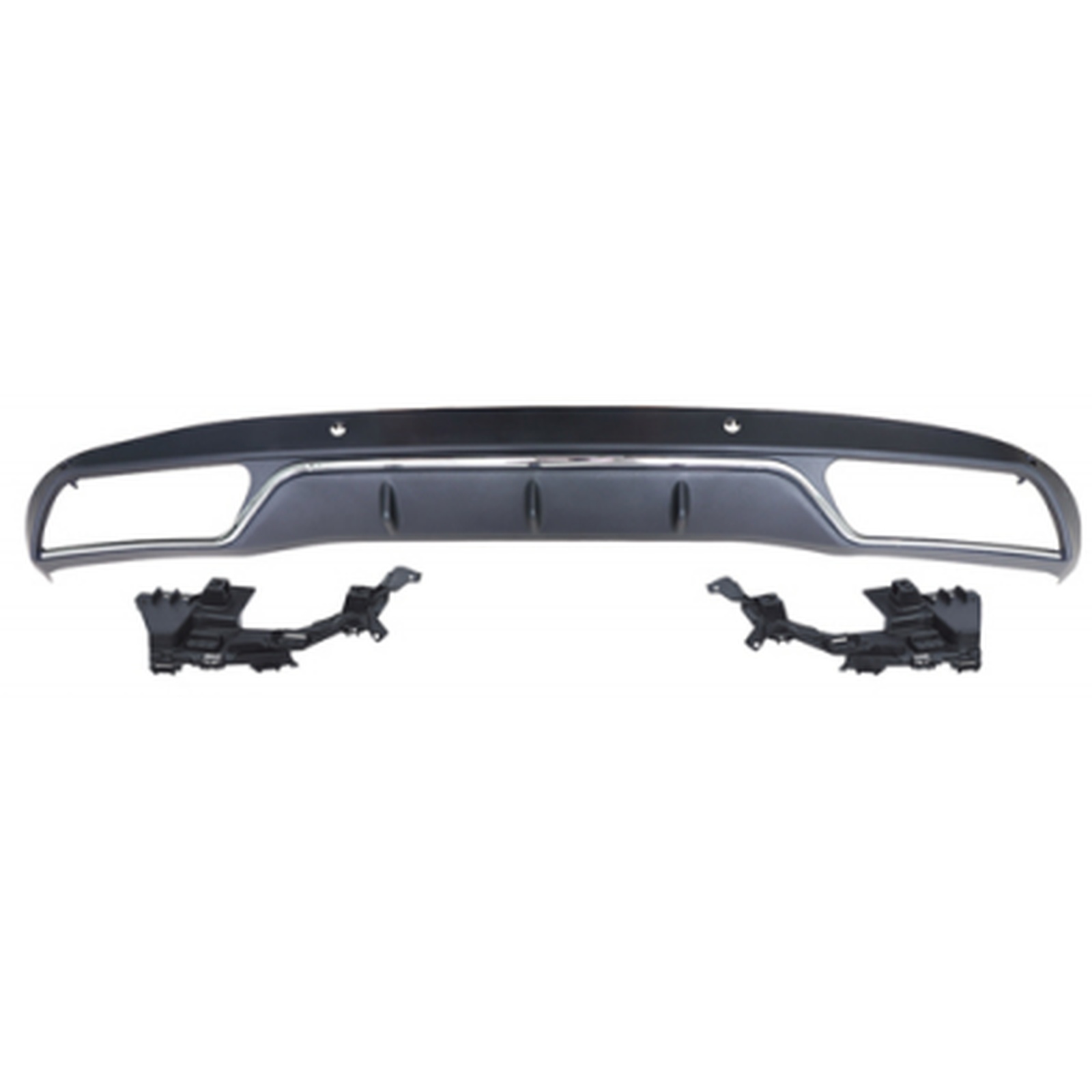 W205 C63 Rear Diffuser/For Normal Sedan/Silver/ MTP-W205-017 for BENZ