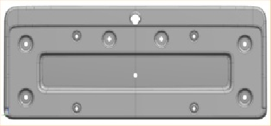 License plate holder VG0460750 for 大众 Volkswagen