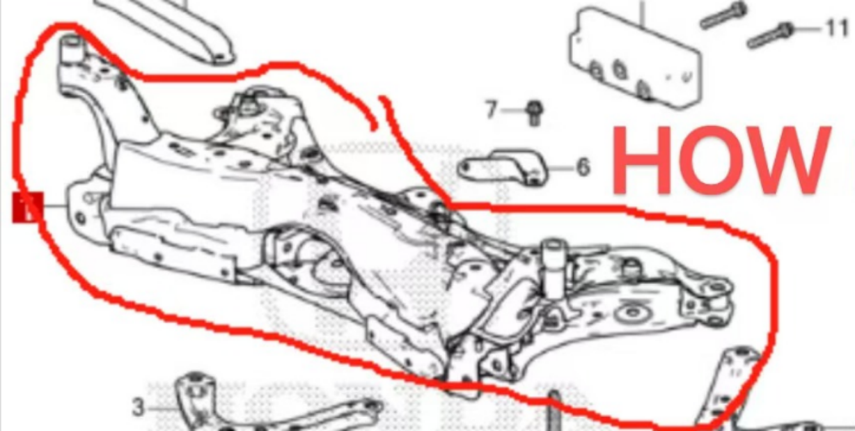 Crossmember HD0860710 for 本田 Honda