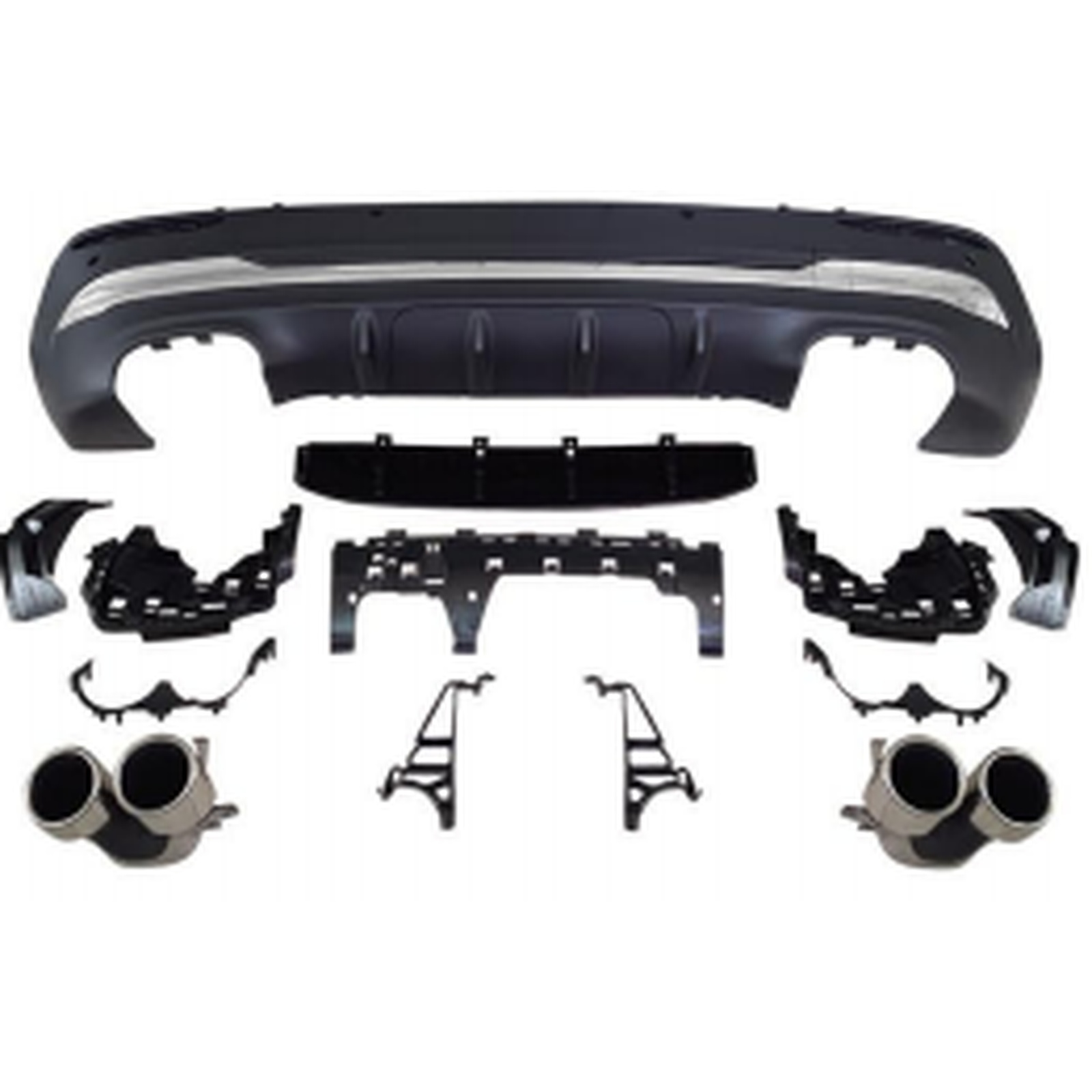 GLA45 Rear Diffuser/Silver MTP-X247-005 for BENZ
