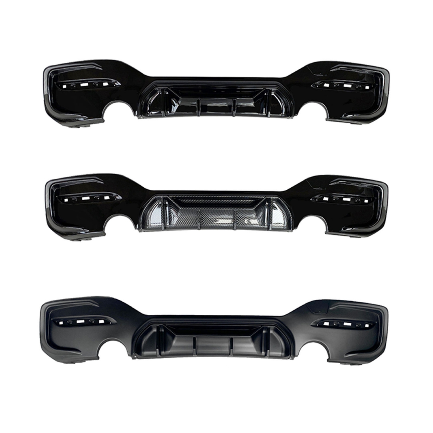 Competition Rear Diffuser/For M-tech/Gloss Black/O—O MTP-F20-039 for BMW