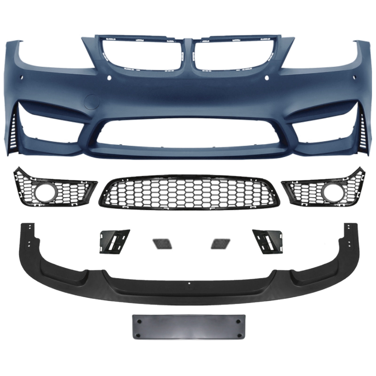 E90 M4 Front Bumper Assy With fog lamp hole MTP-E90-017 for BMW