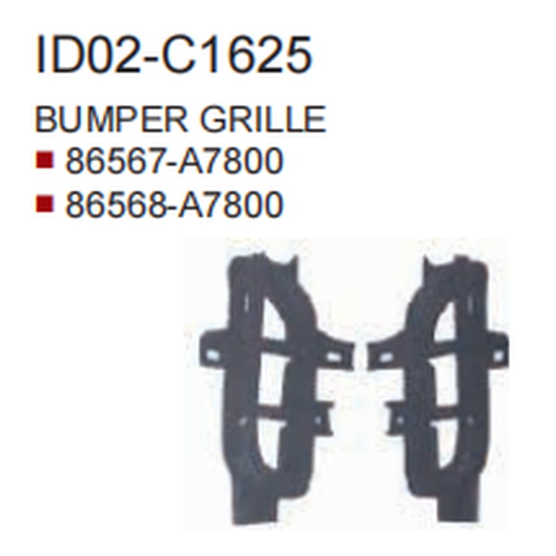 Bumper Grille KA2550081 for 起亚 Kia