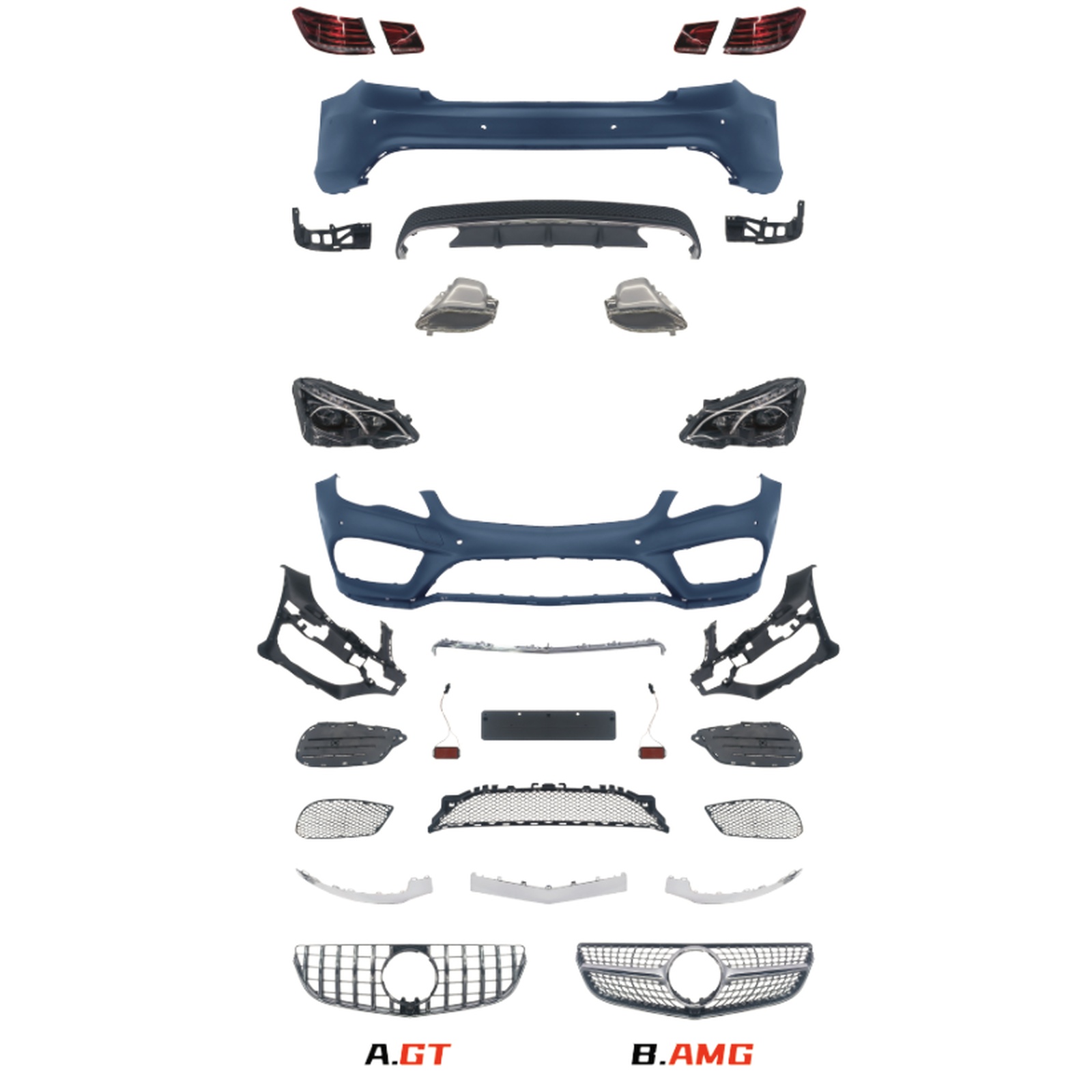 Old To New Bodykits MTP-W207-001 for BENZ