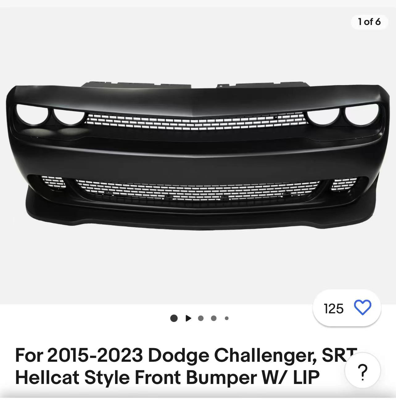 Front Bumper DGT0290040 for 道奇改装 Dodge Tuning
