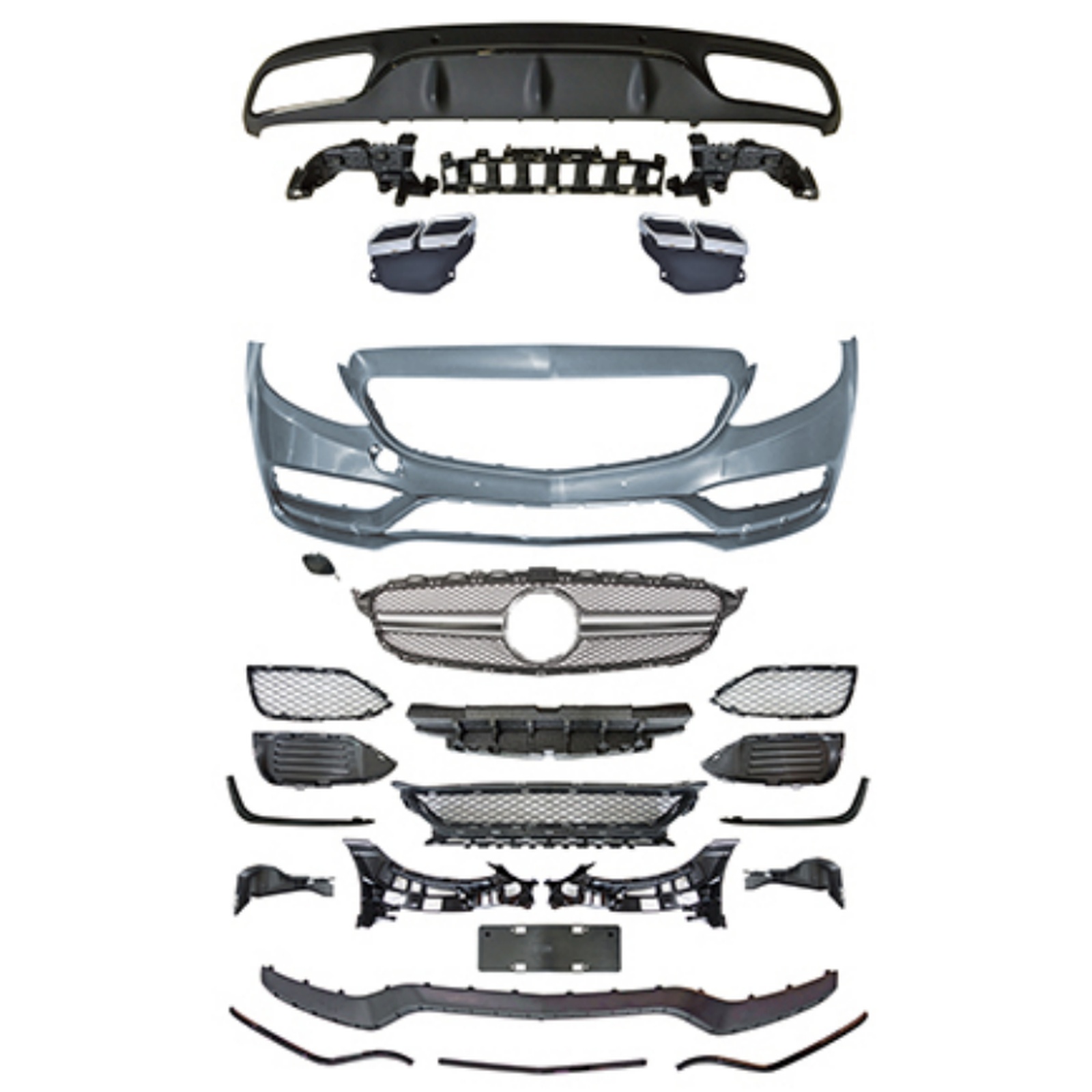 W205/C205 C63 Front Bumper For AMG Coupe Line MTP-W205-004 for BENZ