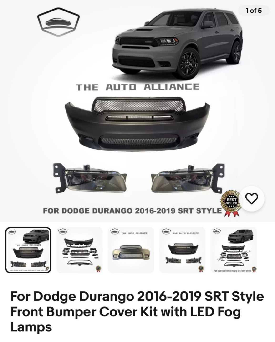 Bumper set complete DG0161220 for 道奇 Dodge