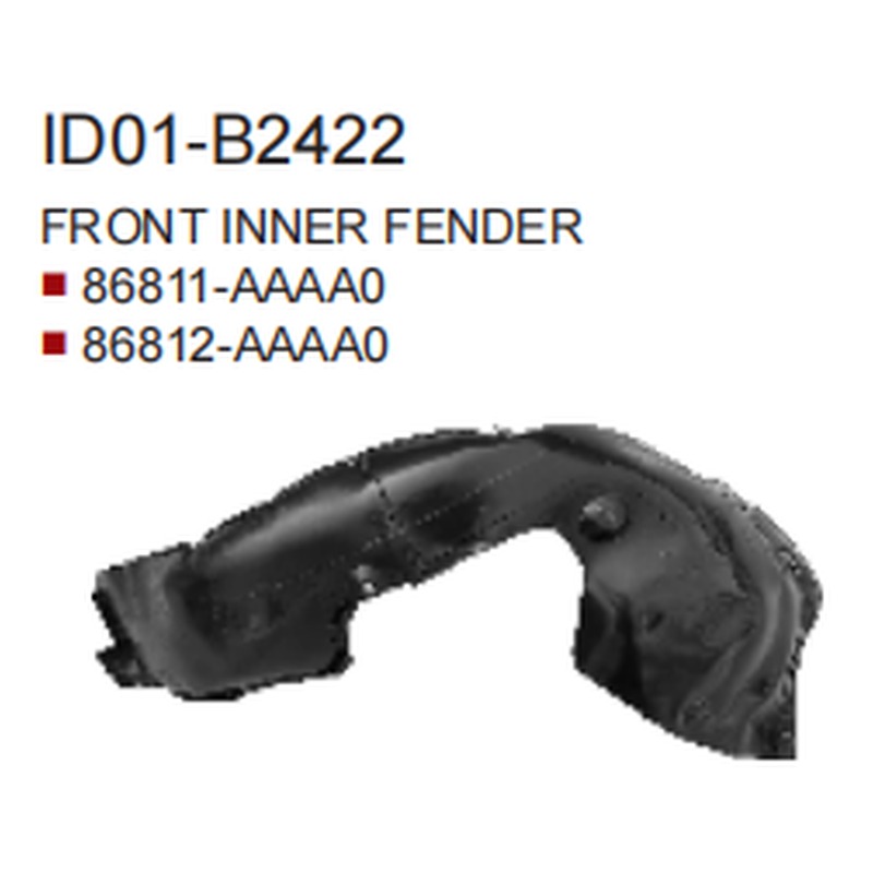 Inner Fender HN1070032 for 现代 Hyundai