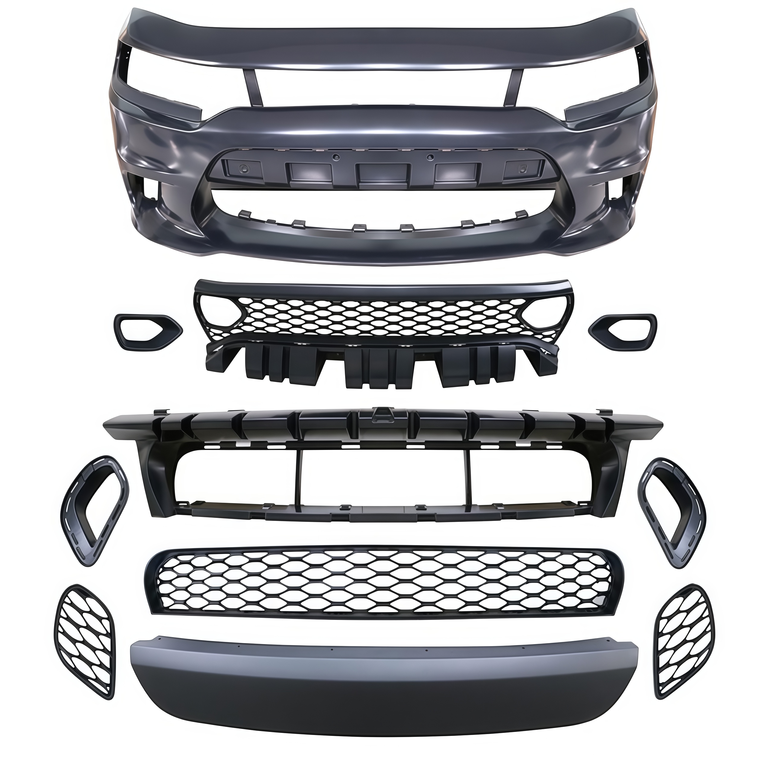 2019 Hellcat Front Bumper Without Fog Lamp Hole MTP-CHARG-003 for DODGE