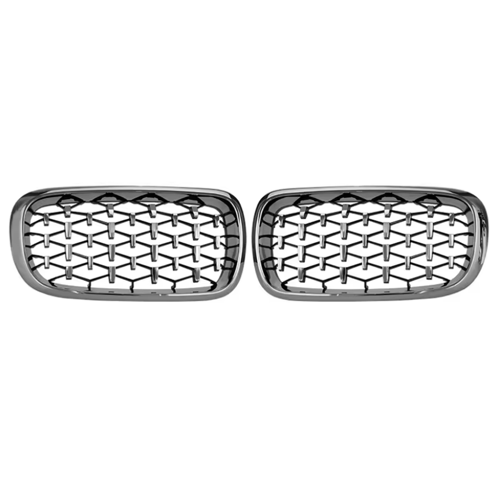 Chrome frame with chrome point Grille MTP-BMG-291 for BMW