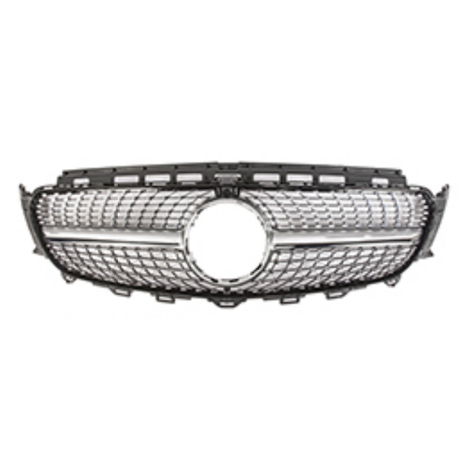 Diamond Grille With Camera Silver MTP-BZG-074 for BENZ