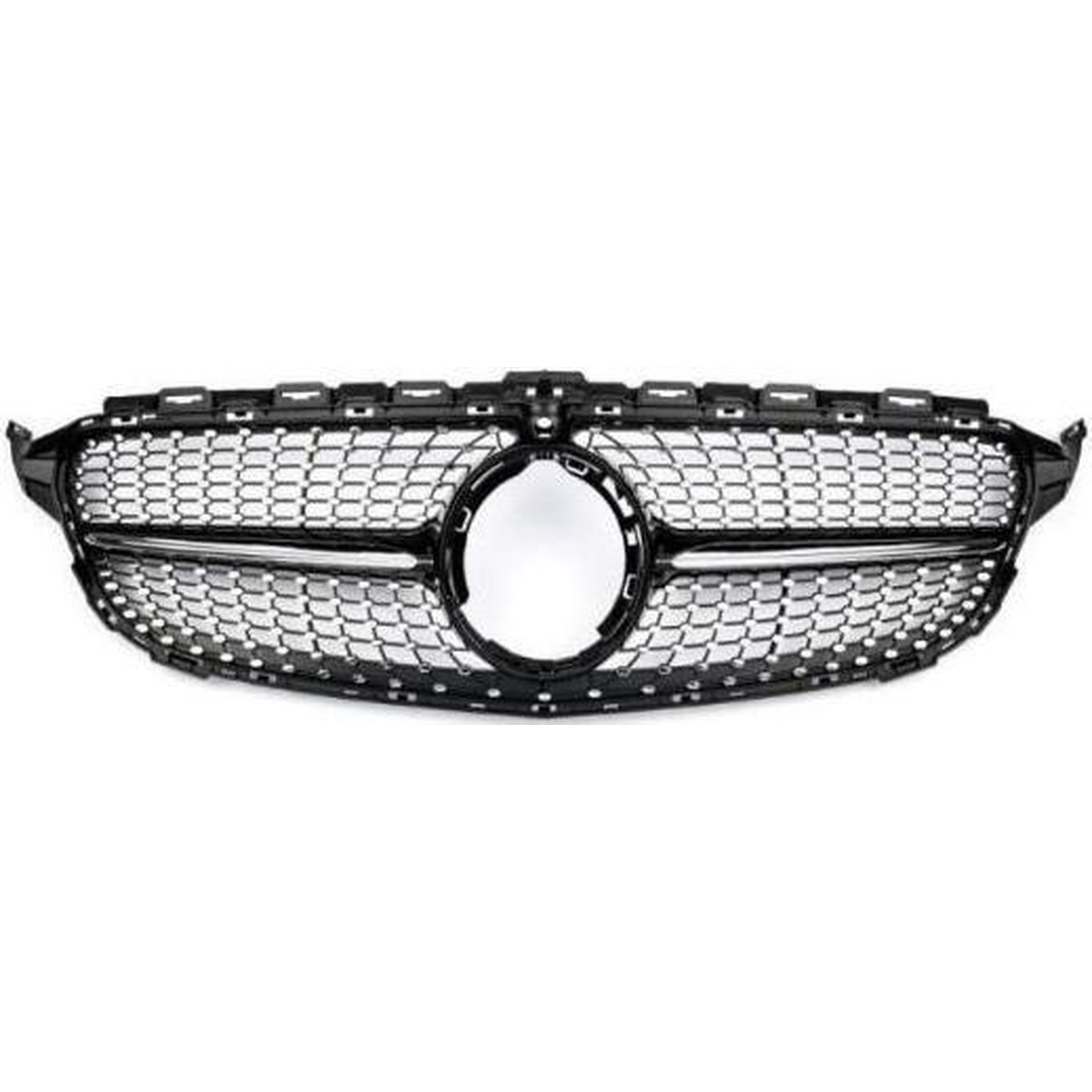 Diamond Grille Black With CAMERA MTP-BZG-047 for BENZ