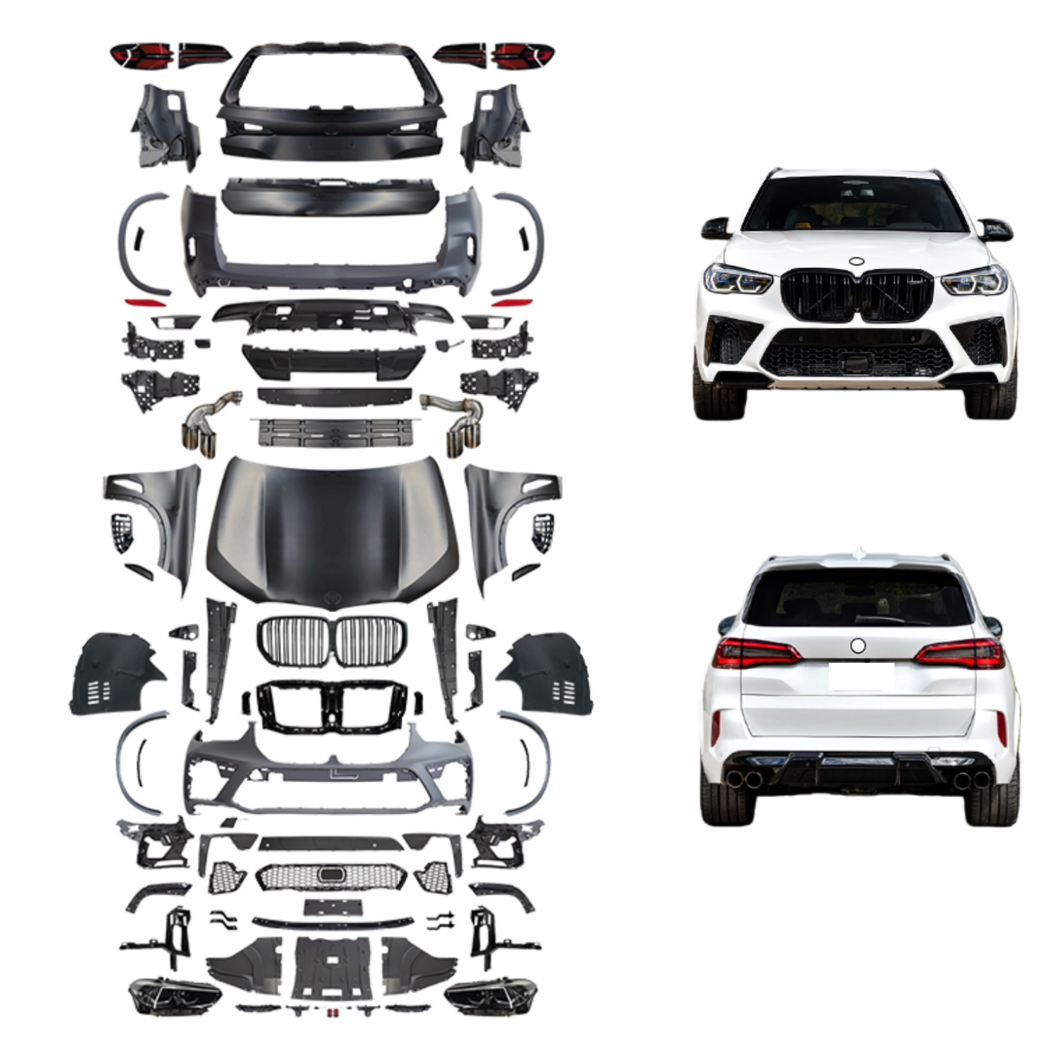 G05-X5M-(19-22) Old To New Bodykits MTP-E70-006 for BMW