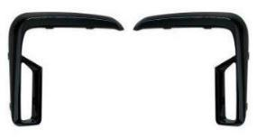Fog Lamp Frame Trim Clear Black R MTPBMAFG11163 for BMW OE