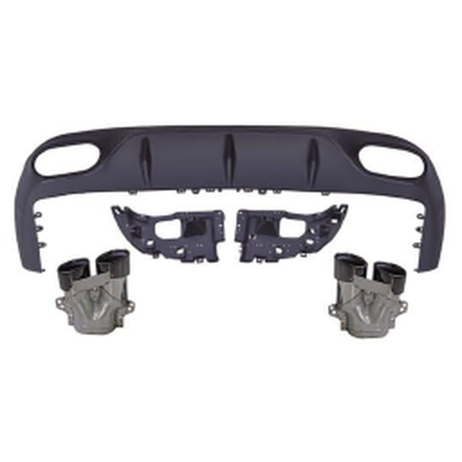 E53 Coupe Rear Diffuser With Black Tips/For AMG Coupe MTP-W213-029 for BENZ