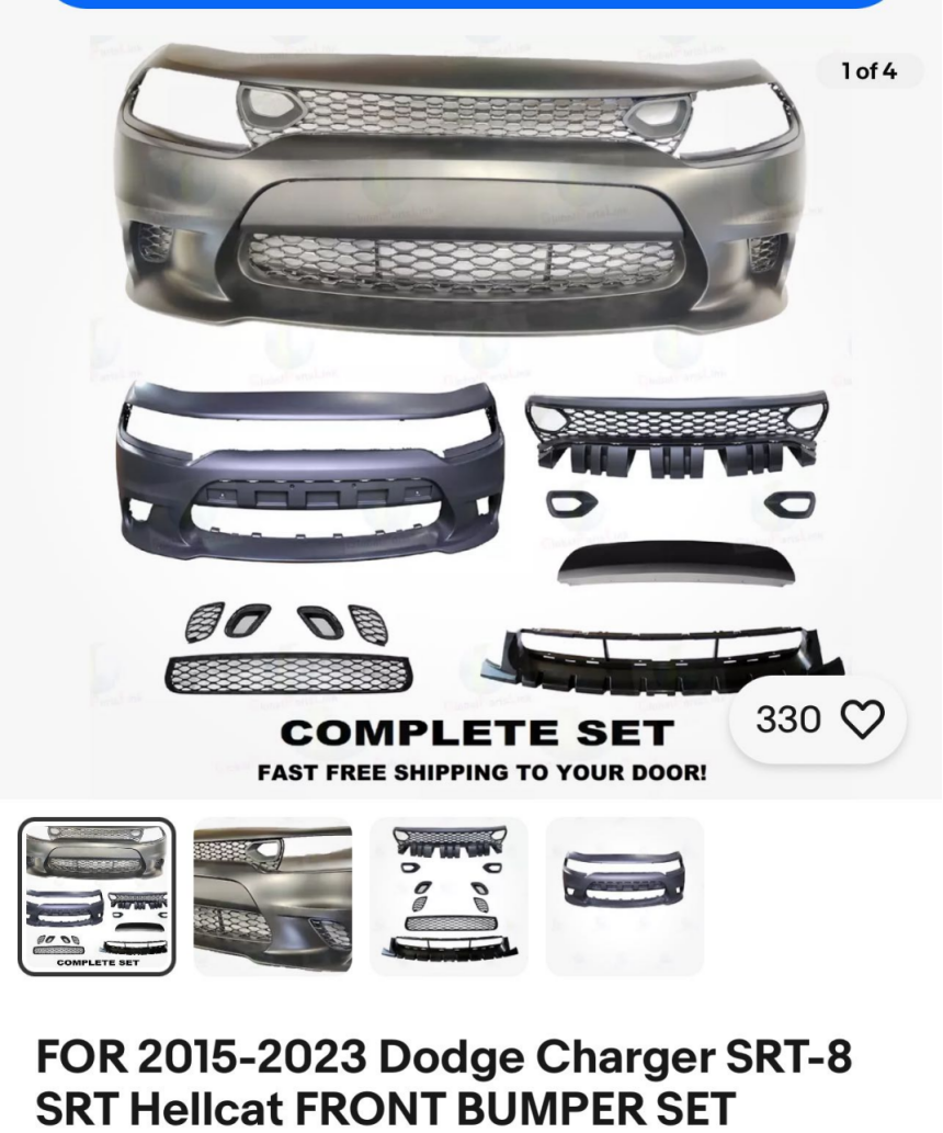 Front Bumper Assy DGT0361660 for 道奇改装 Dodge Tuning