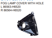 Fog Lamp Cover HN0080091 for 现代 Hyundai
