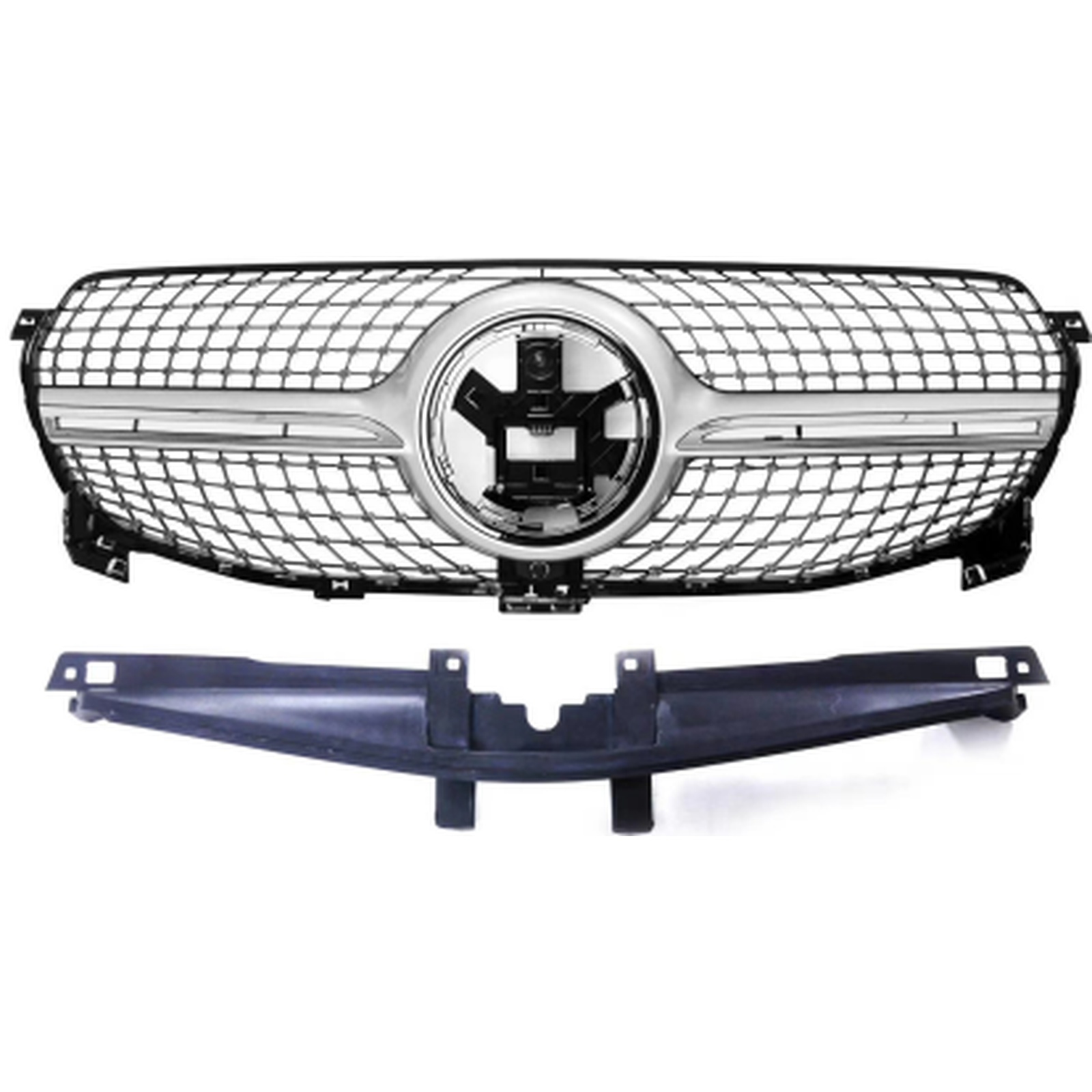 Diamond Grille Silver MTP-BZG-170 for BENZ