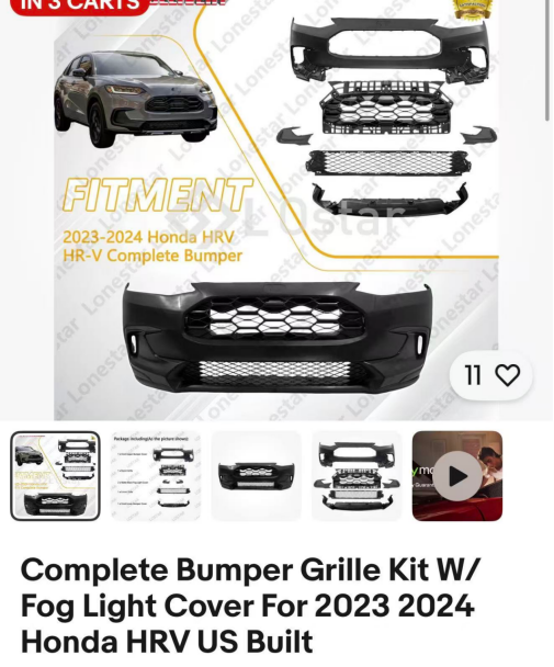 Front Bumper Upgrade Kit HD4201810 for 本田 Honda