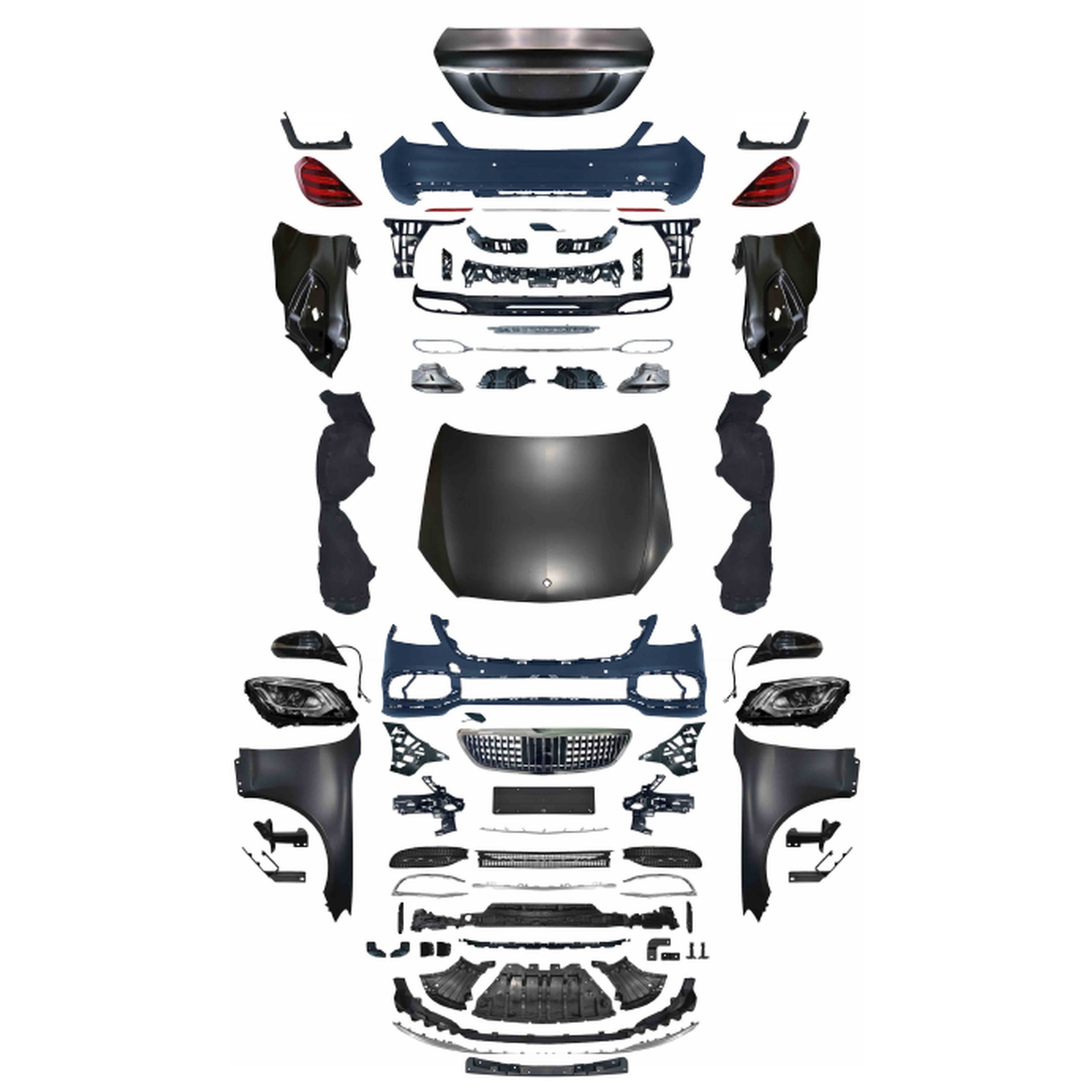 W222 Maybach 18-20 Old To New Bodykits MTP-W221-004 for BENZ