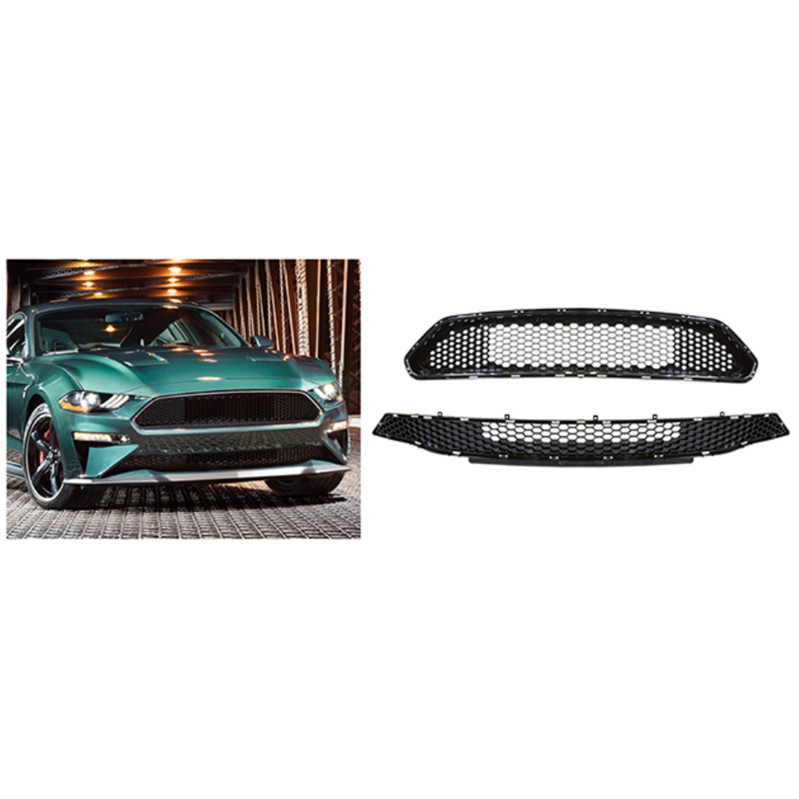 Bullitte Upper & Lower Grille MTP-MUST-045 for FORD