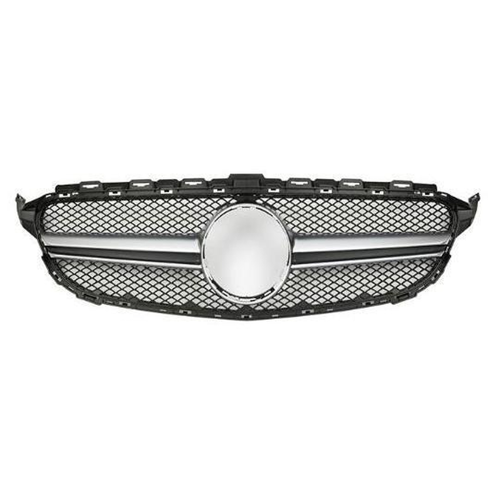 AMG Grille Silver WithOUT CAMERA MTP-BZG-044 for BENZ