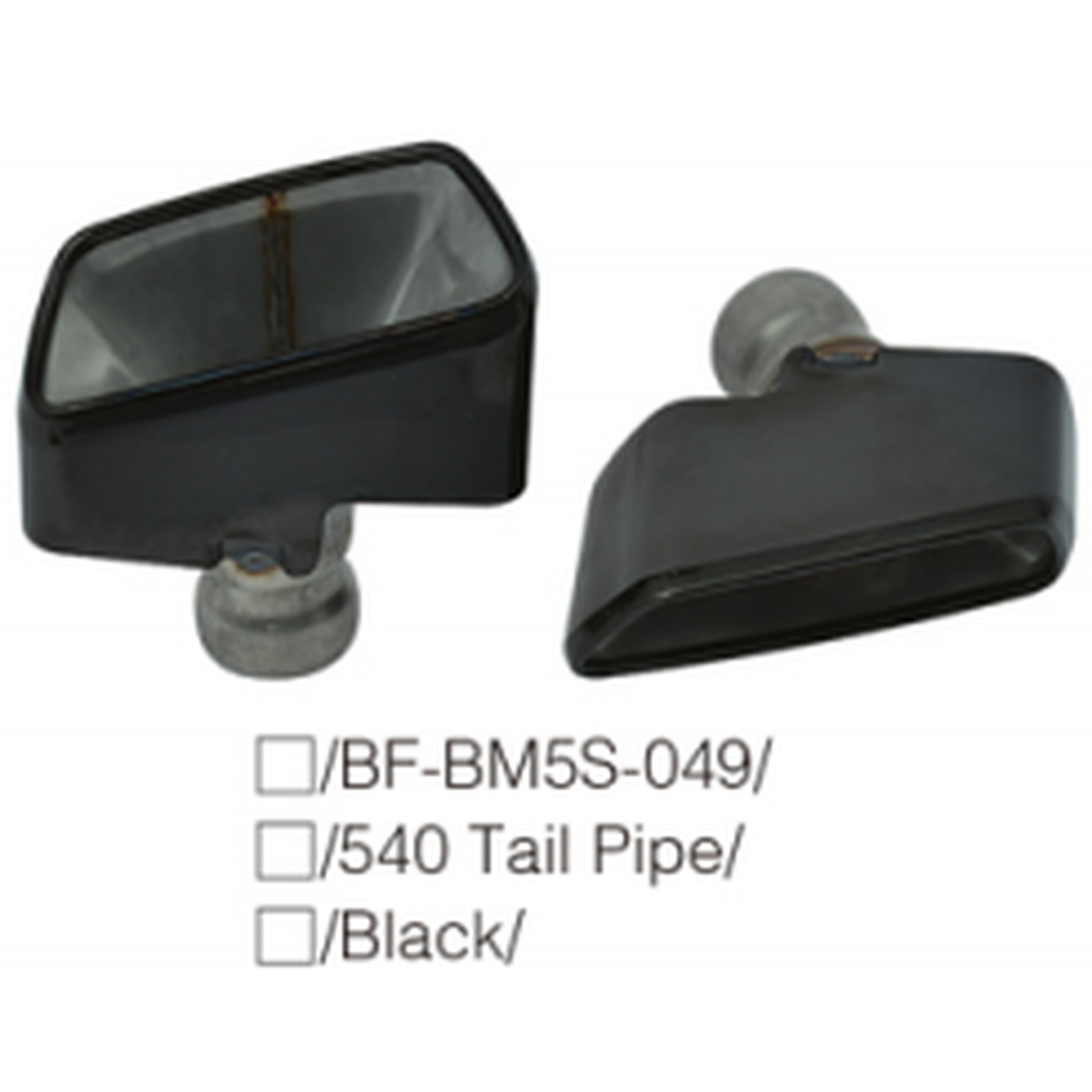 540 Tail Pipe/Black MTP-G30-046 for BMW