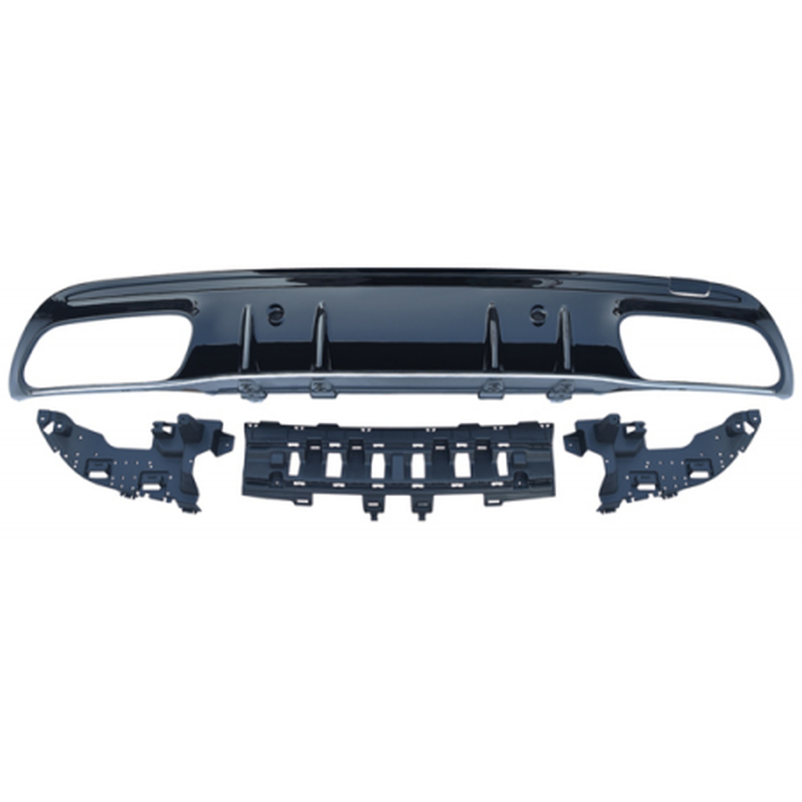 W205 C63 Rear Diffuser/For AMG Sedan/Black/ MTP-W205-035 for BENZ