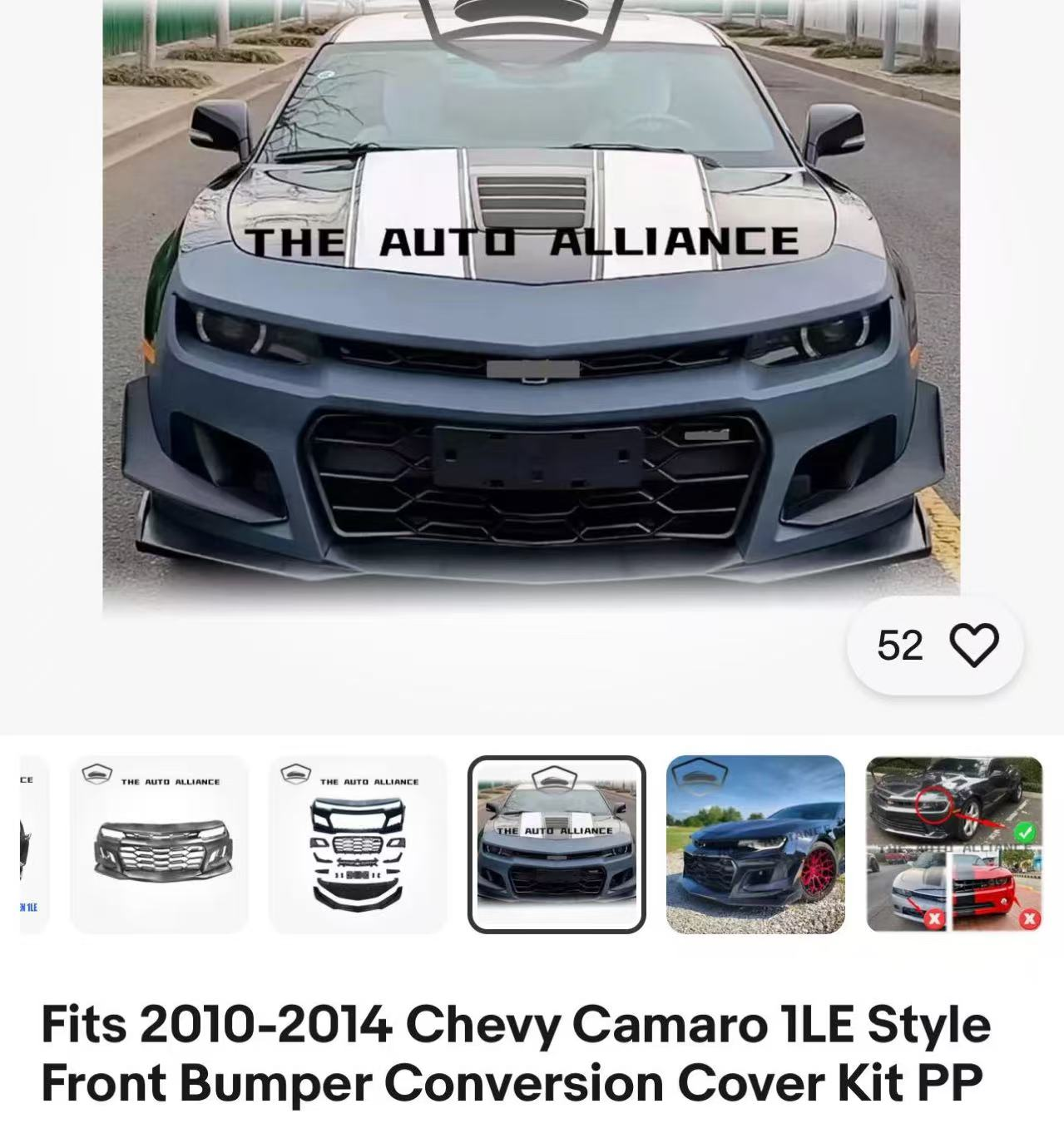 Front Bumper Upgrade Kit CVT2101810 for 雪佛兰改装 Chevrolet Tuning