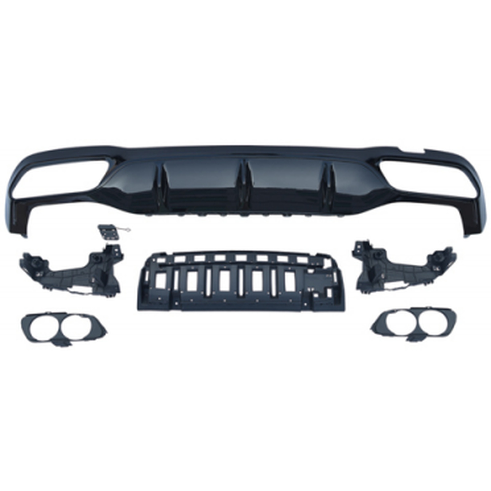 E53 Rear Diffuser/For AMG Sedan/Black/ MTP-W213-022 for BENZ