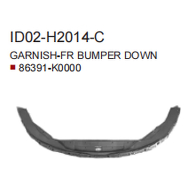 Moulding,Front bumper KA0780400DN for 起亚 Kia