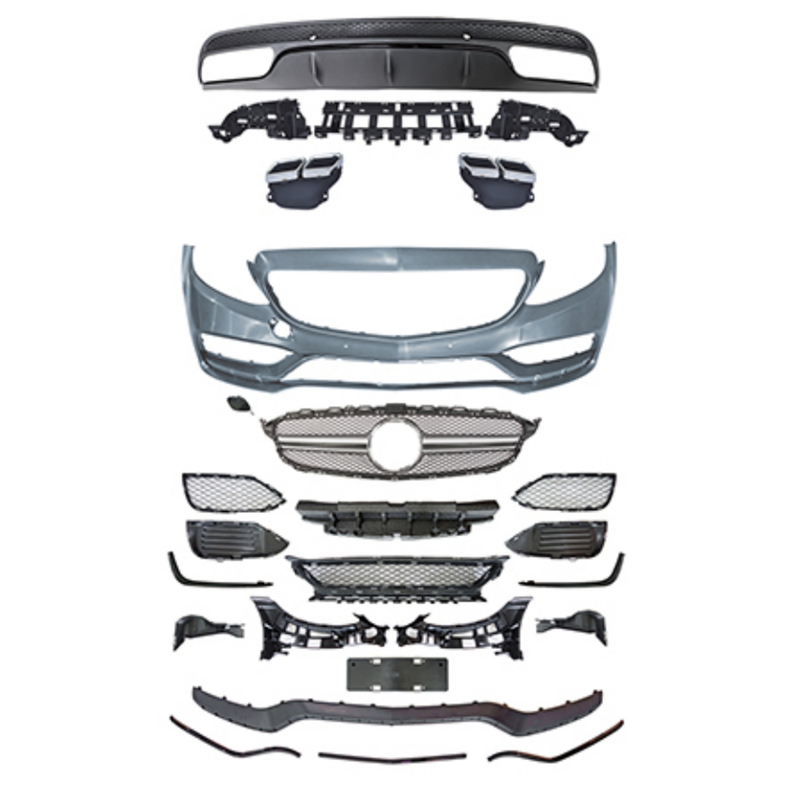 W205/C205 C63 Front Bumper For AMG Line MTP-W205-003 for BENZ