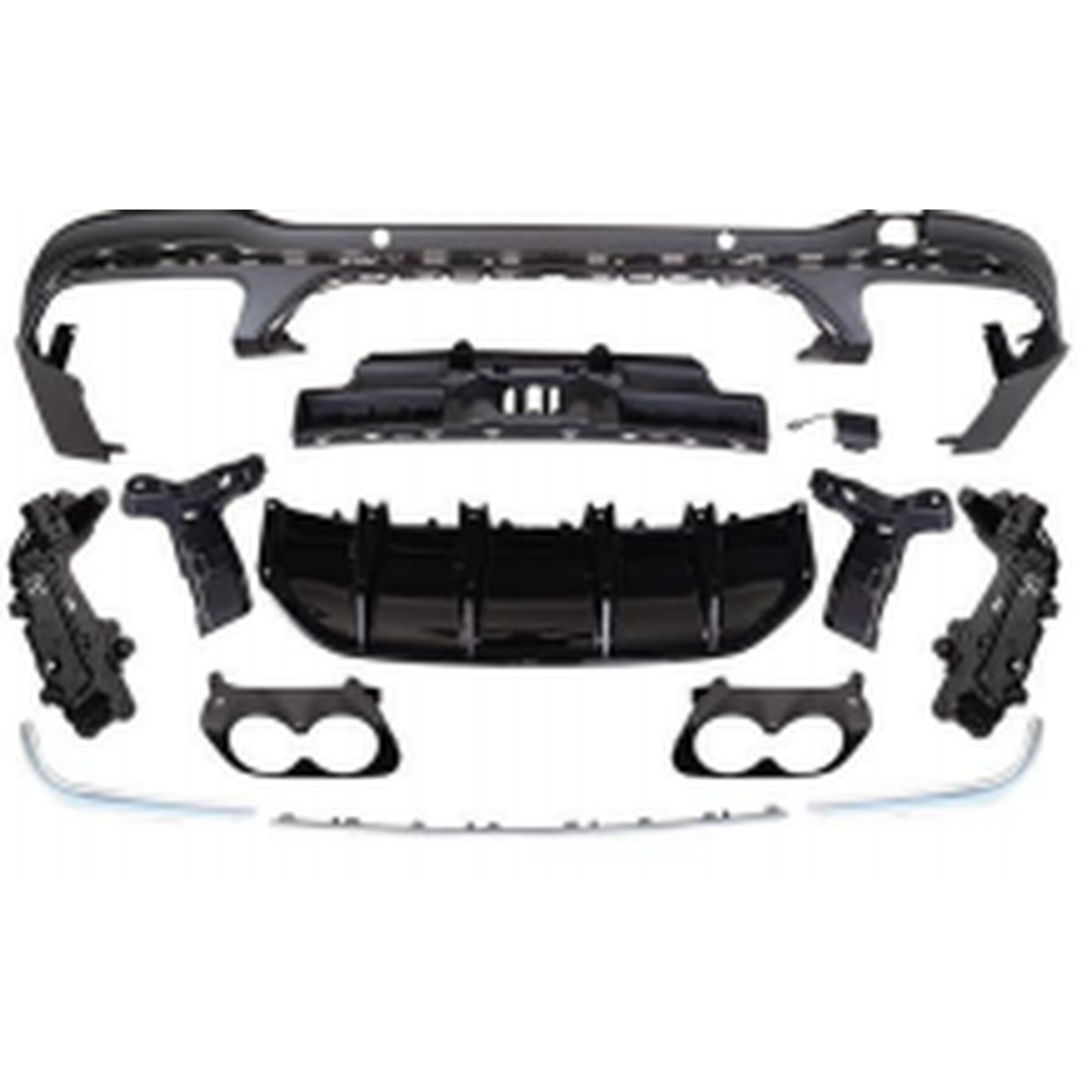 GLC43 Rear Diffuser/For AMG/Silver MTP-X253-019 for BENZ