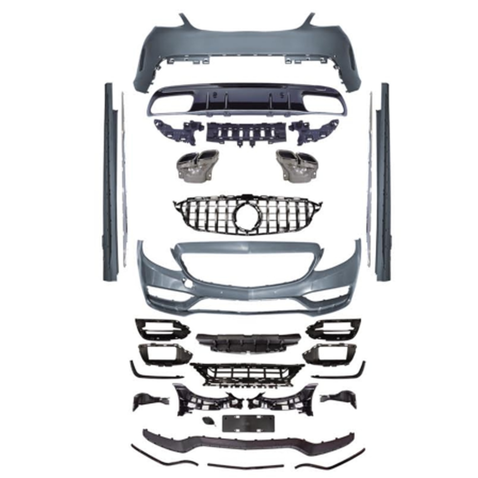 W205/C205 C63 Front Bumper For Normal MTP-W205-031 for BENZ