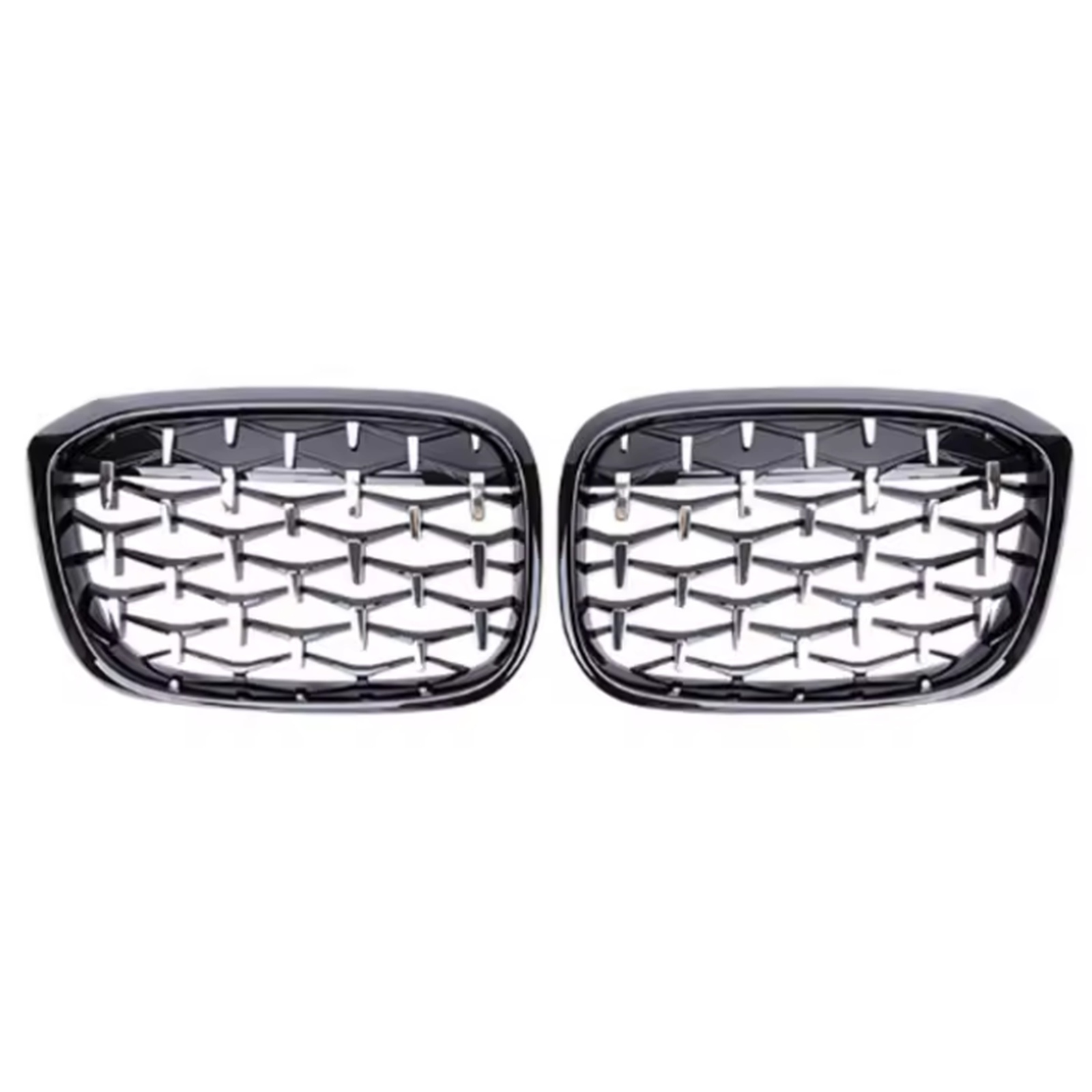 Black frame with chrome point Grille MTP-BMG-255 for BMW