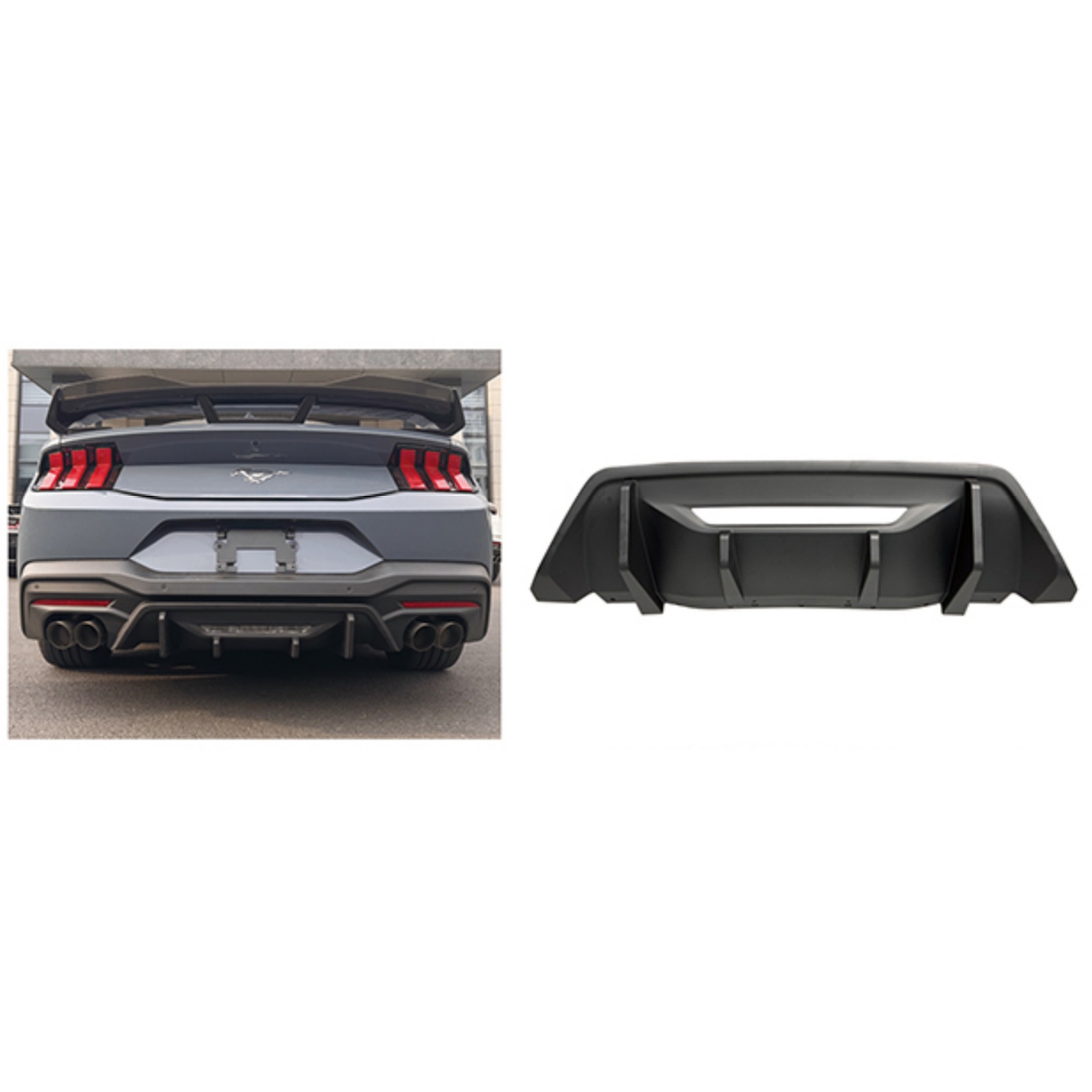 Competition Rear Diffuser MTP-MUST-123 for FORD