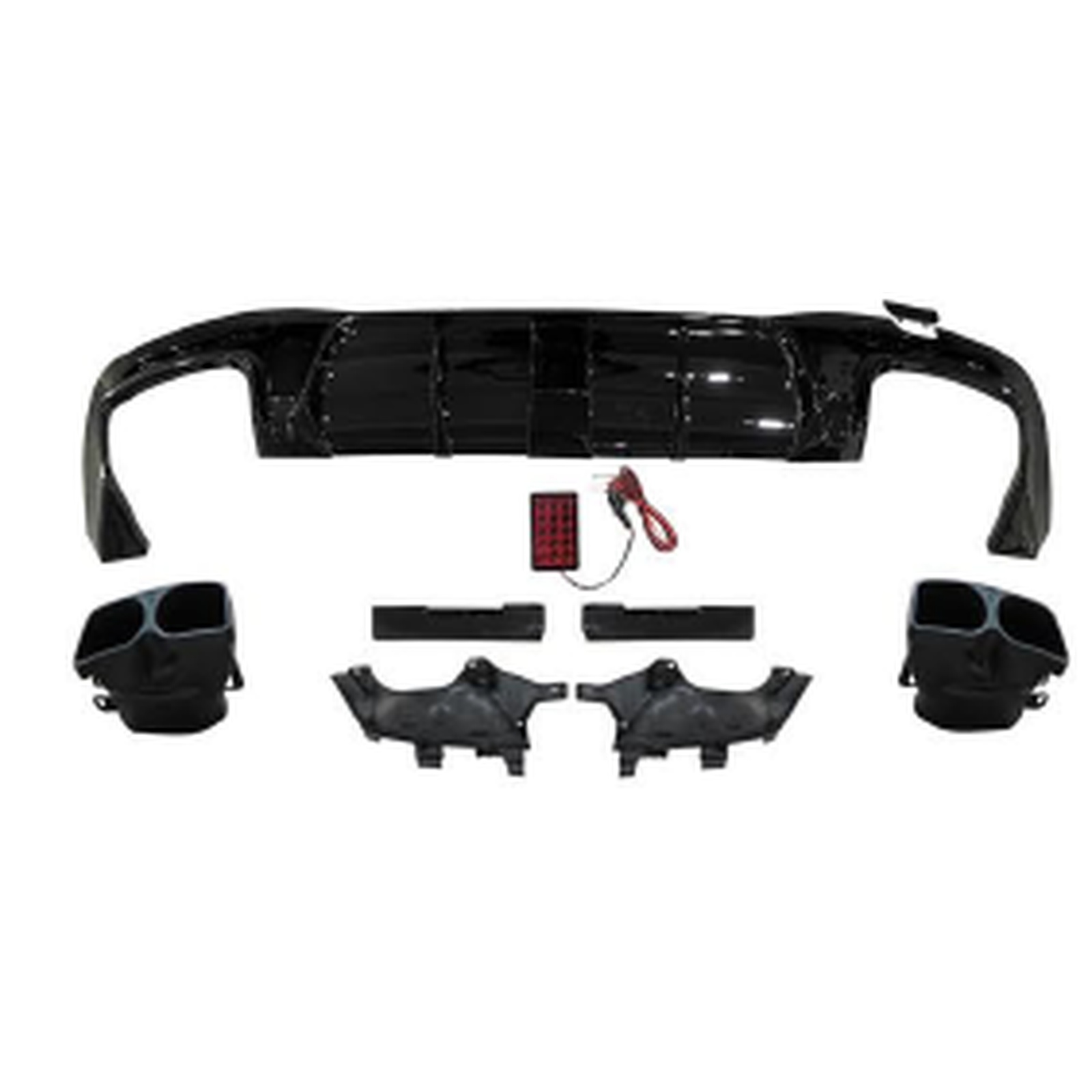 BRS Rear Diffuser  With Tips For AMG/For AMG MTP-W222-023 for BENZ