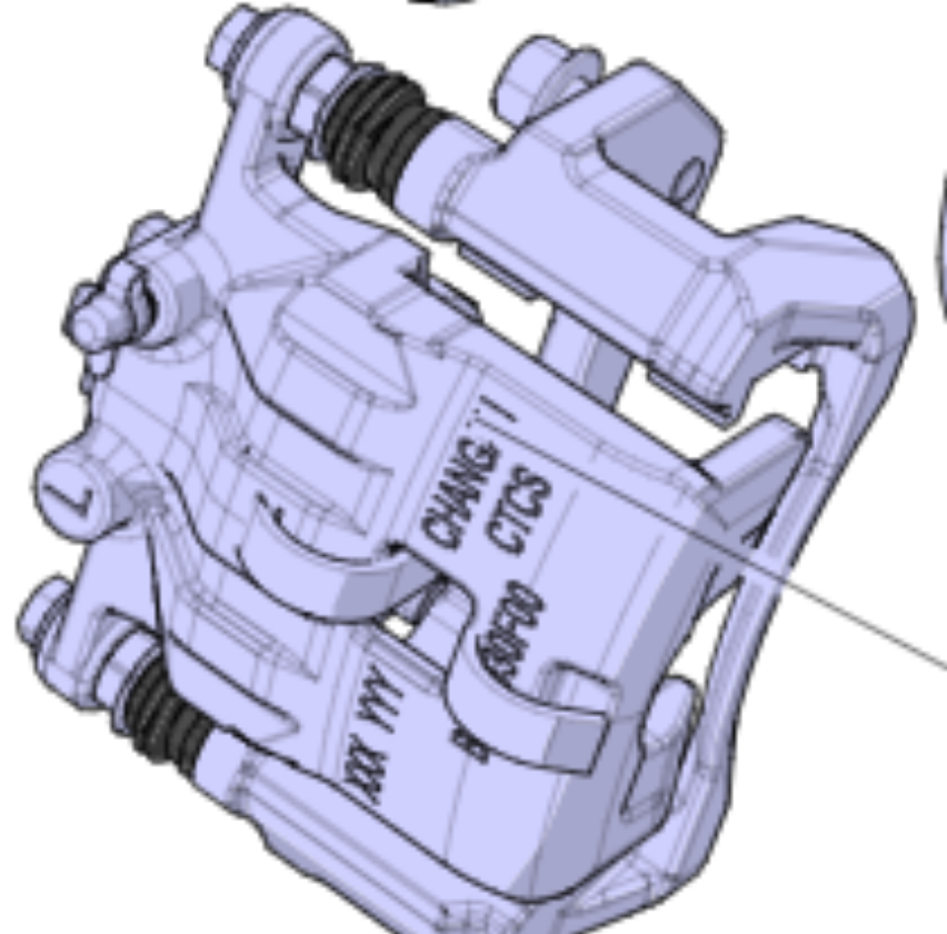 brake caliper CA0012711F1 for 长安