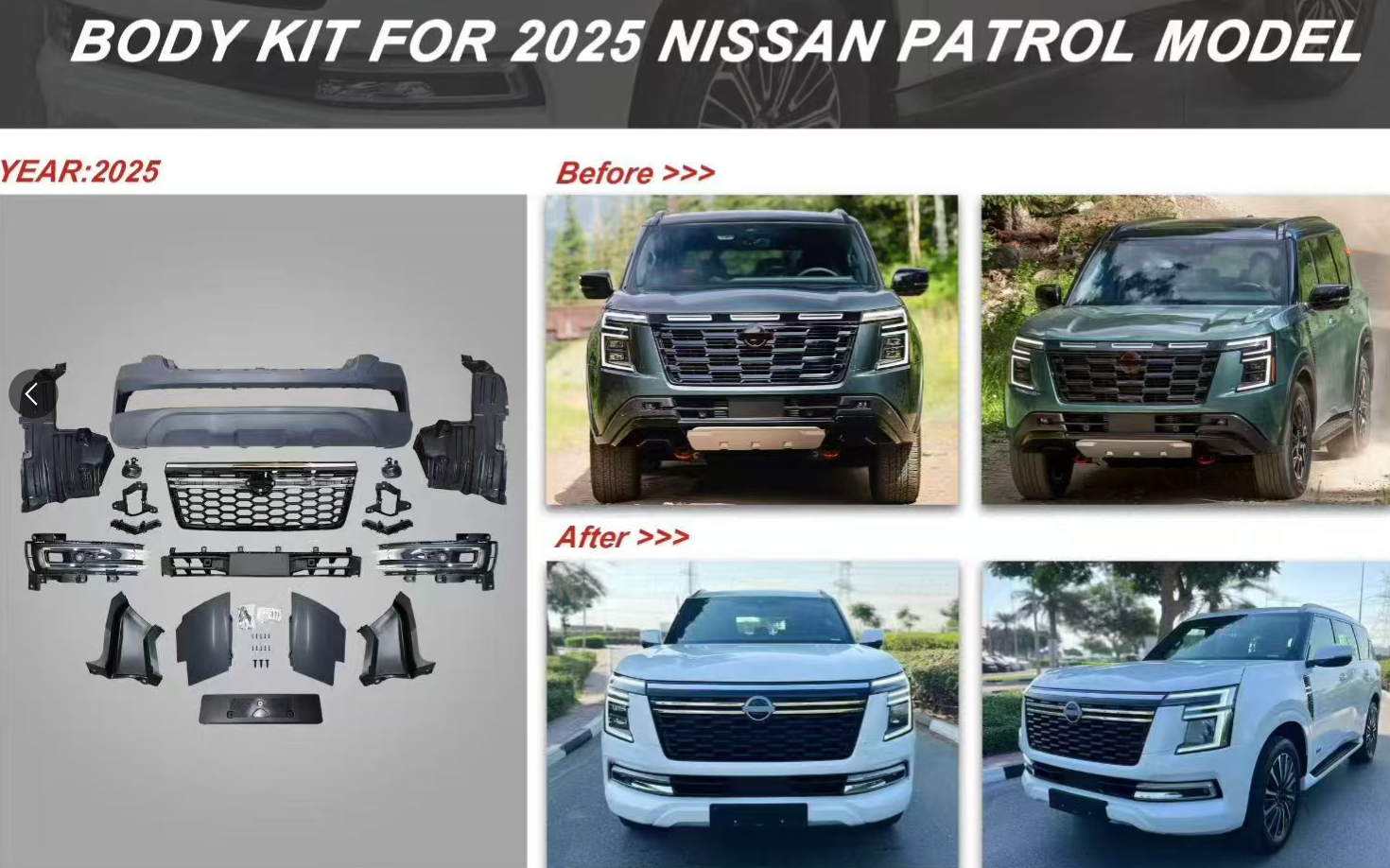 Bumper set complete NS2751220 for 日产 Nissan
