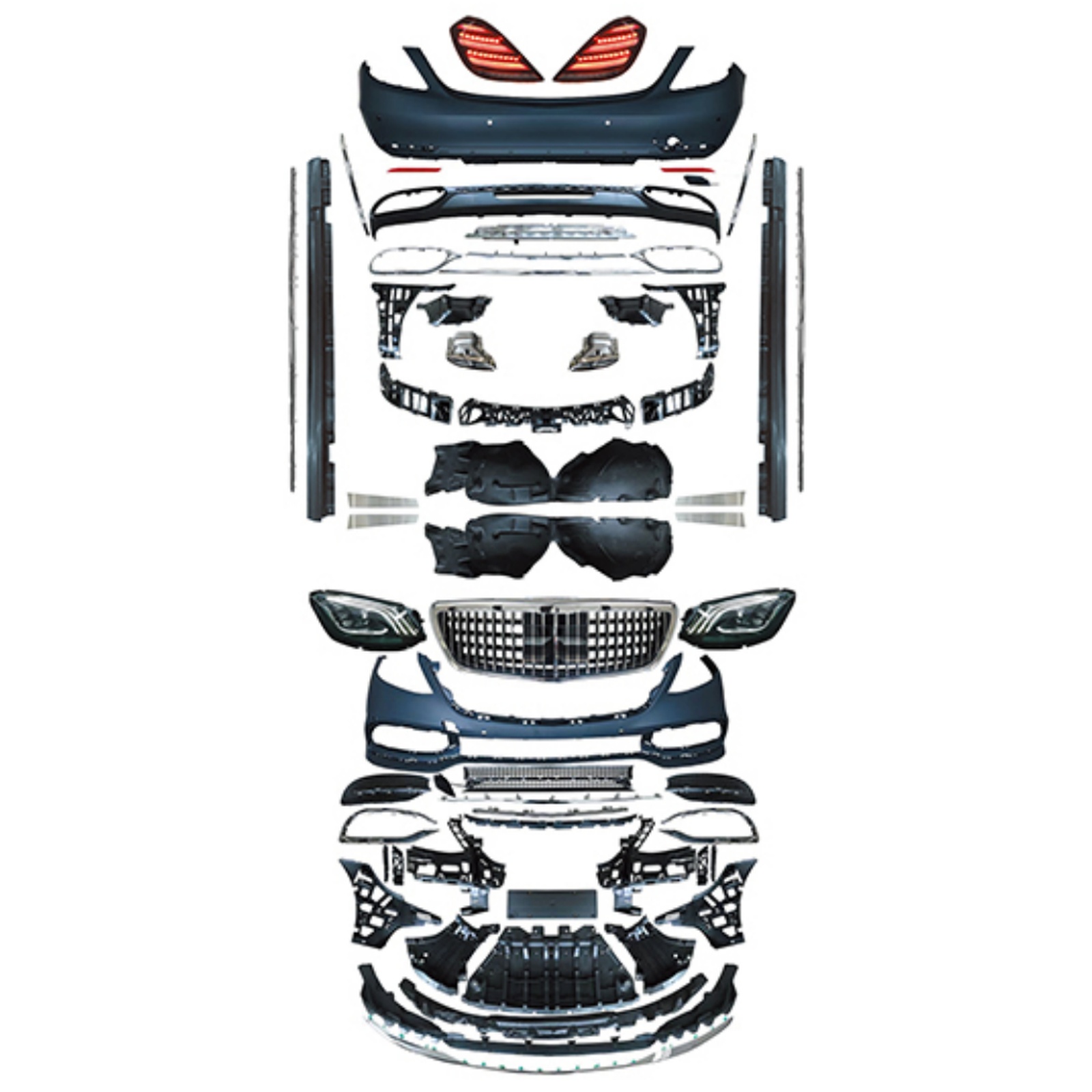 Old To New MBH Body Kit For W222 18-22 MTP-W222-006 for BENZ